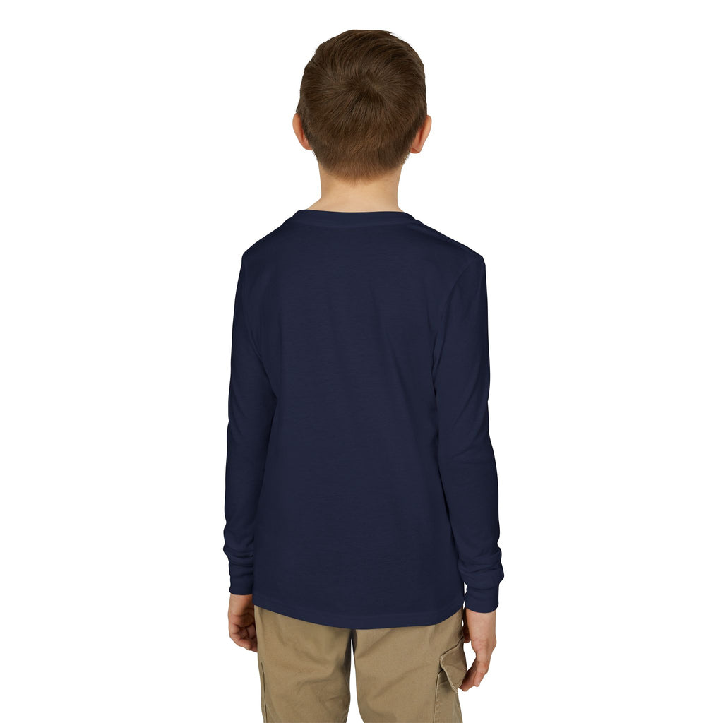 Back to School Youth Long Sleeve Tee — Colorful Owl Schoolhouse Design