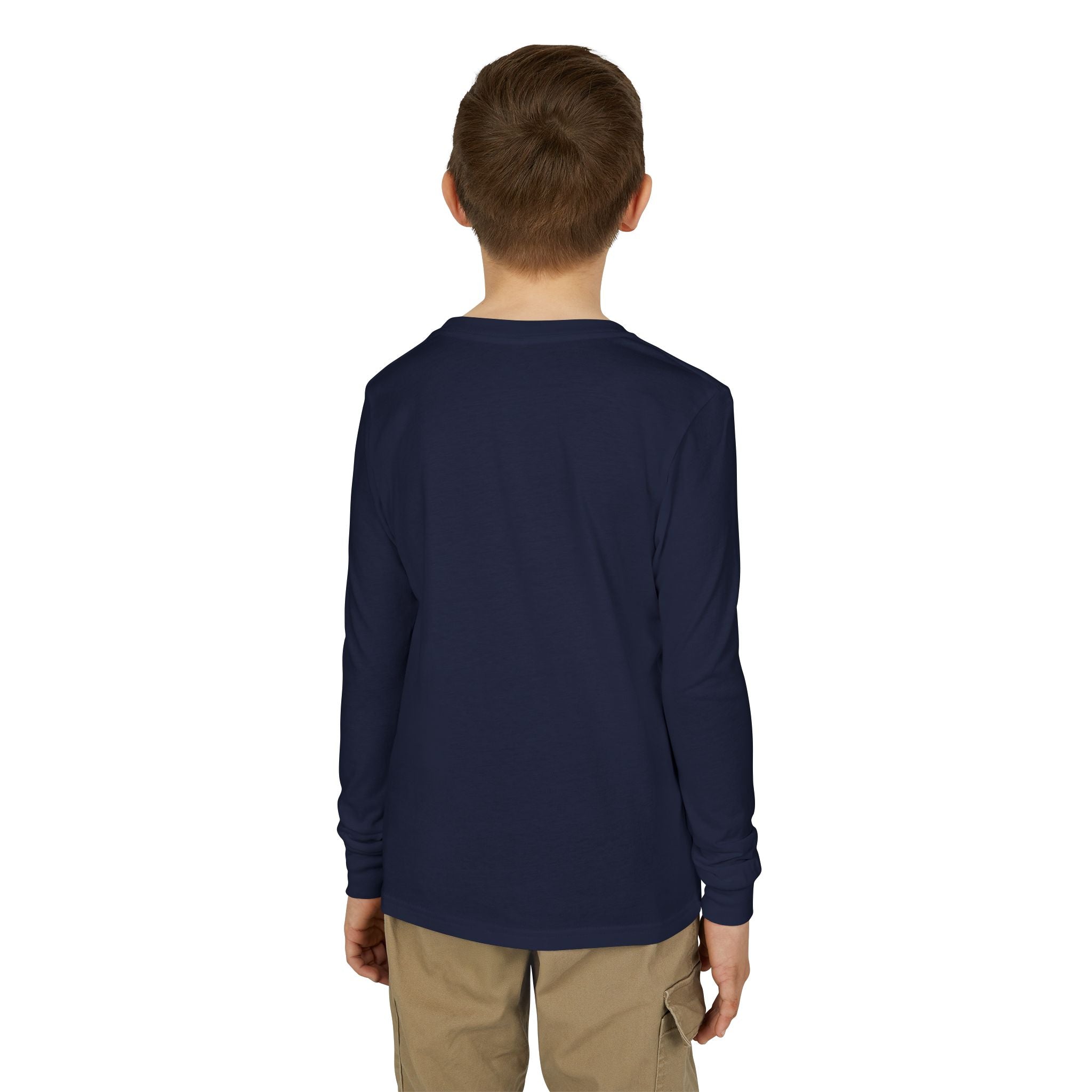 Back to School Youth Long Sleeve Tee — Colorful Owl Schoolhouse Design