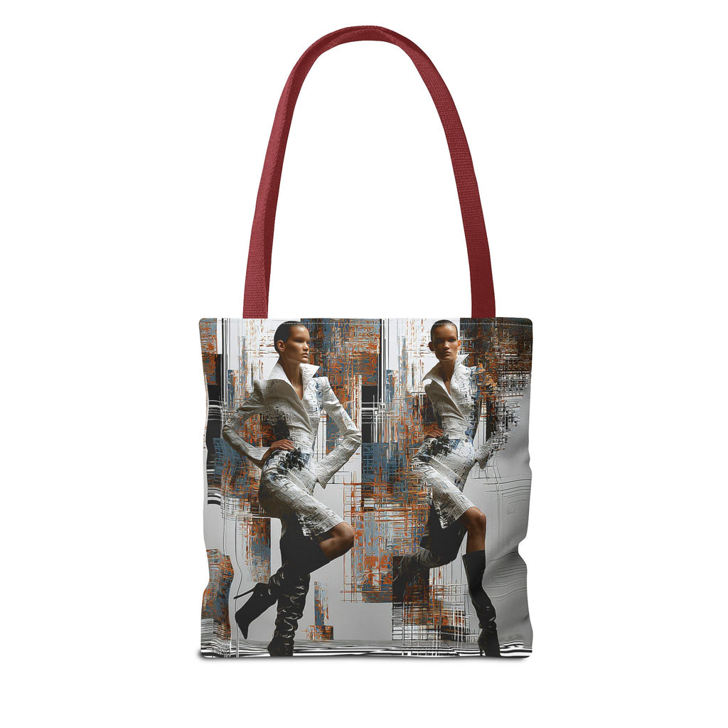 Fashion Photo Art Tote Bag — Stylish Urban Model Print AOP