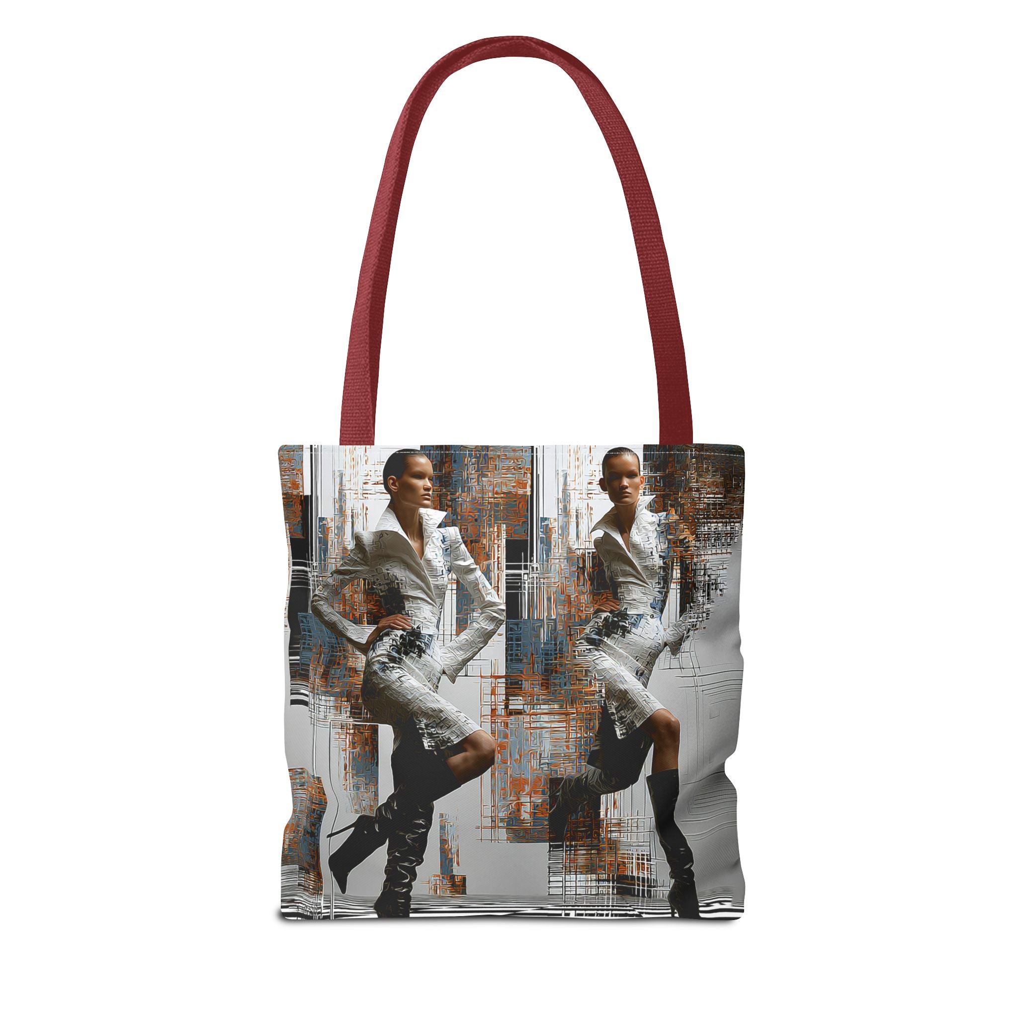 Fashion Photo Art Tote Bag — Stylish Urban Model Print AOP