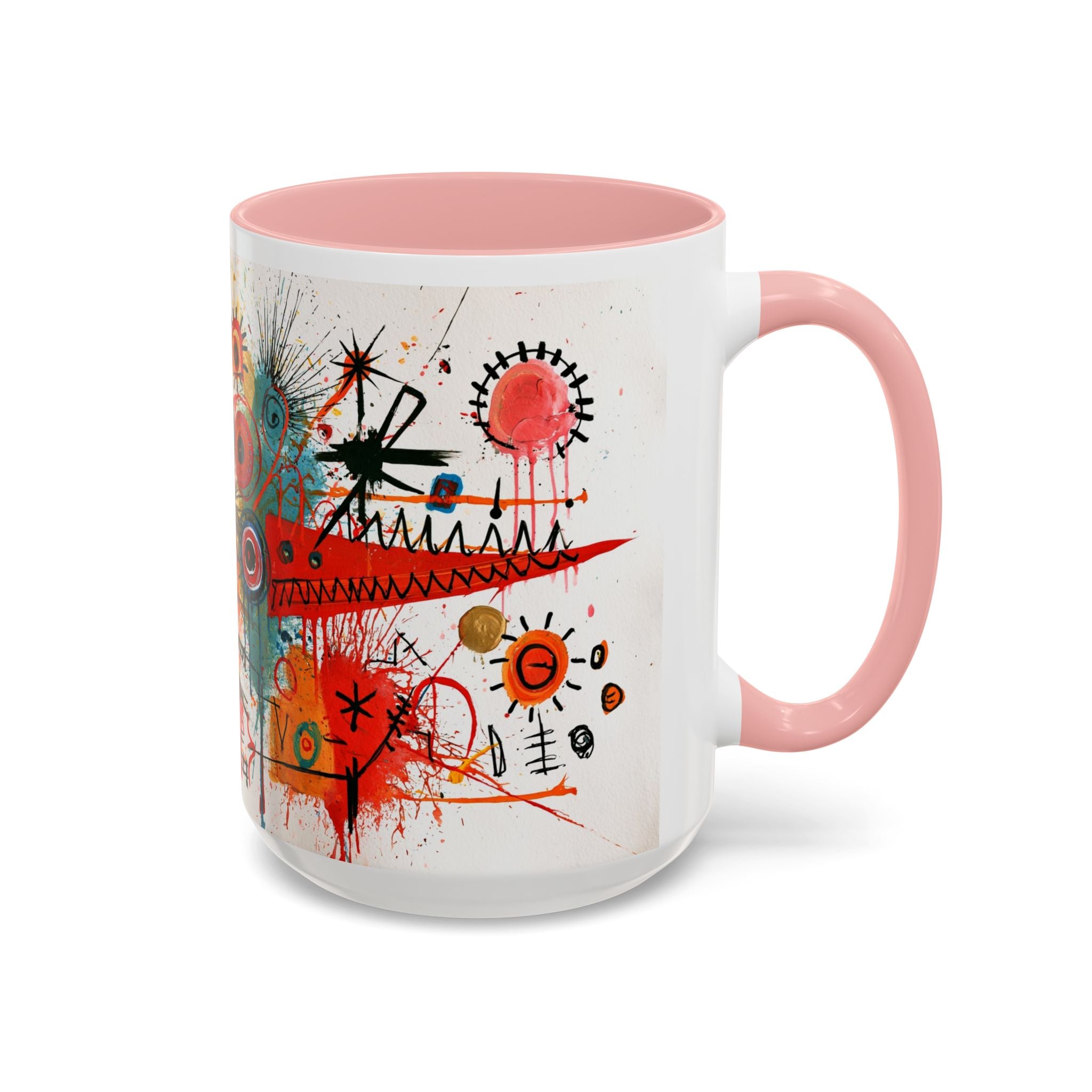 Abstract Monster Art Coffee Mug — Colorful Graffiti-Style Accent Mug (11/15oz)