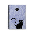 Spiral Notebook — Midnight Cat Ruled Journal