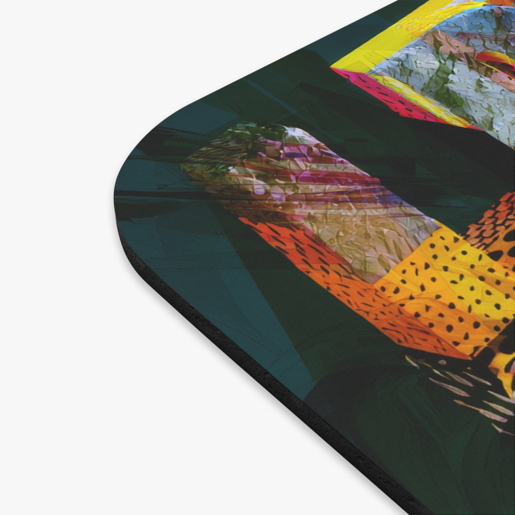 Inspirational 'Therefore I Think, Therefore I Am' Rectangle Mouse Pad