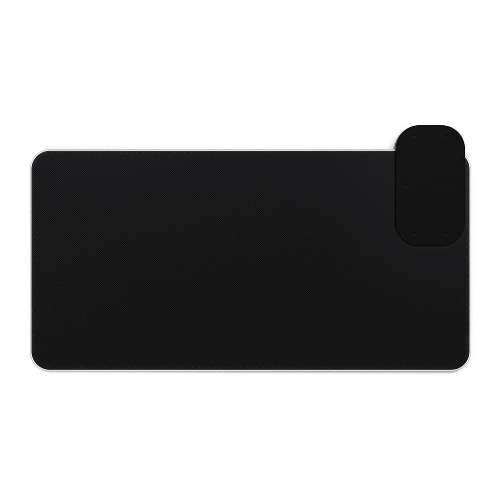 LED RGB Gaming Desk Mat with Wireless Charger — Demon Horde Sunset Design