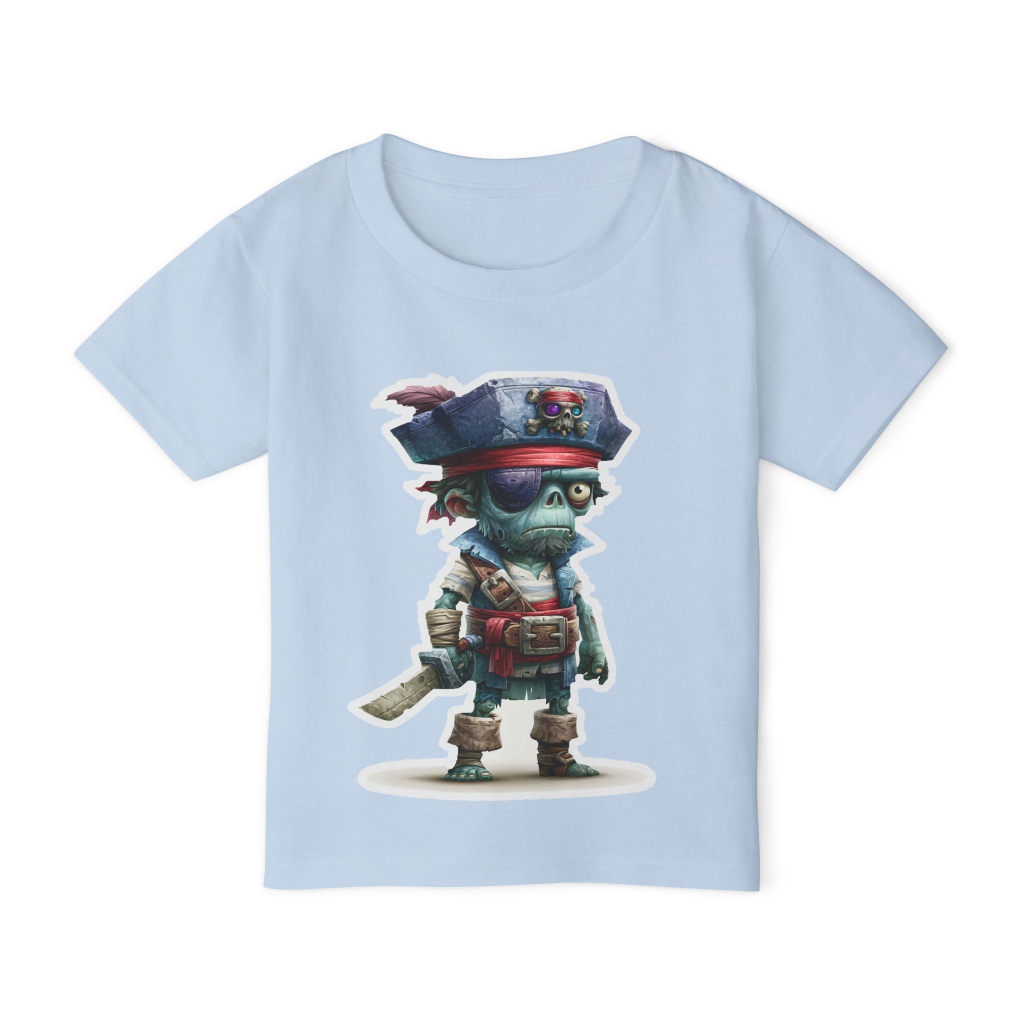 Toddler Pirate Skeleton Tee — Cute Skull Captain Kids T‑Shirt