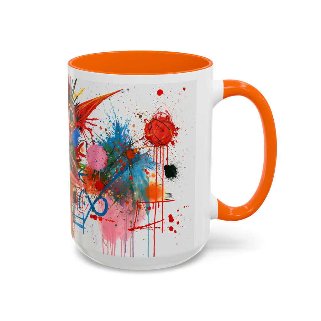Colorful Abstract Monster Coffee Mug — Vibrant Art Accent Mug (11/15 oz)