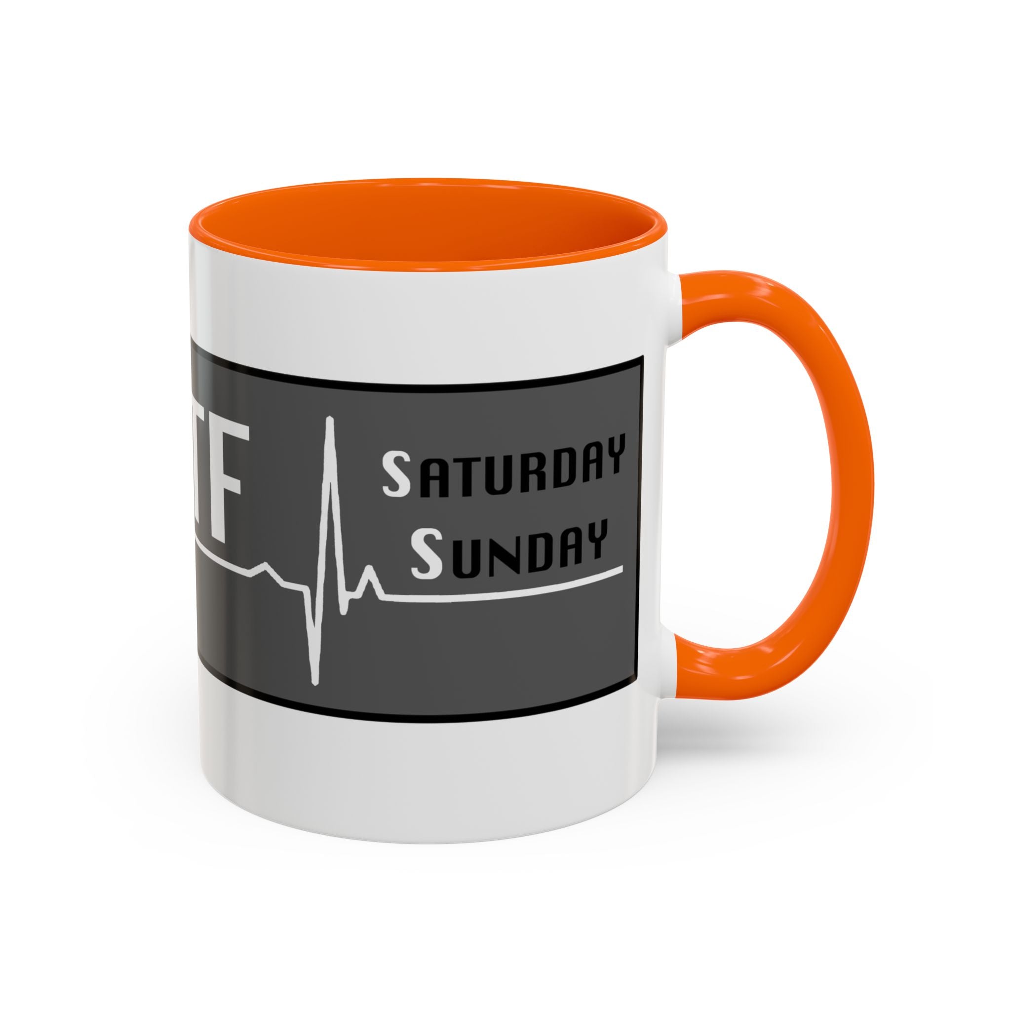 Coffee Mug — WTF (Weekend Heartbeat) Funny Weekend Nurse Gift