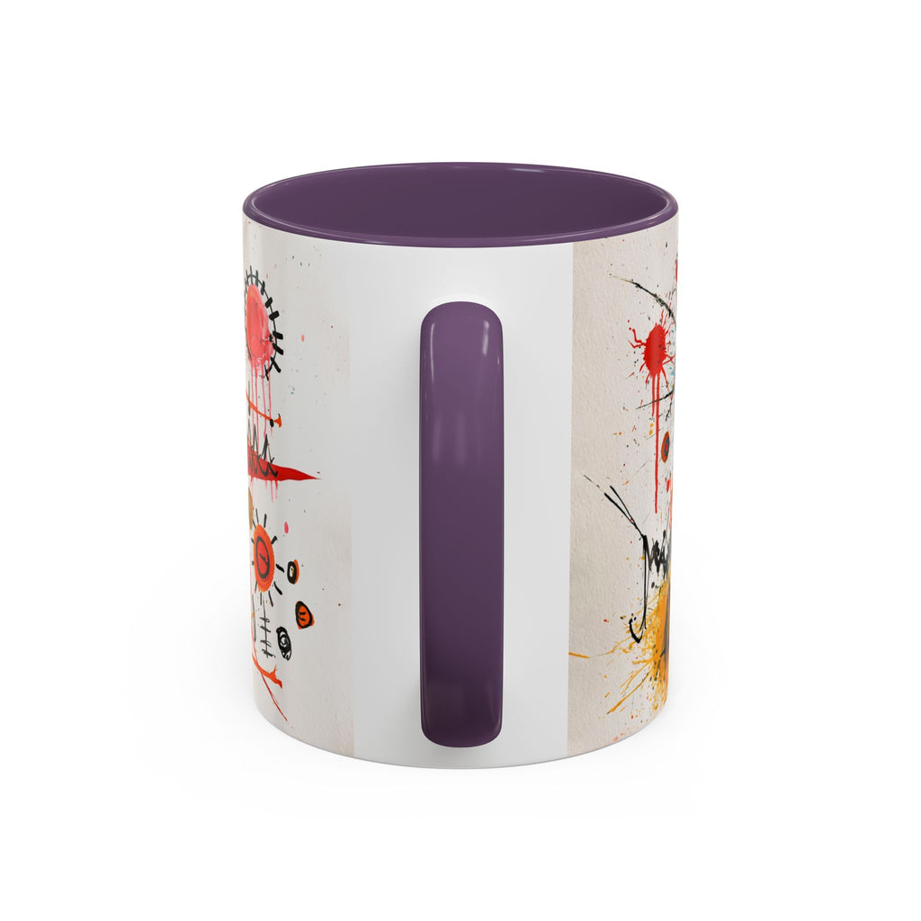 Abstract Monster Art Coffee Mug — Colorful Graffiti-Style Accent Mug (11/15oz)
