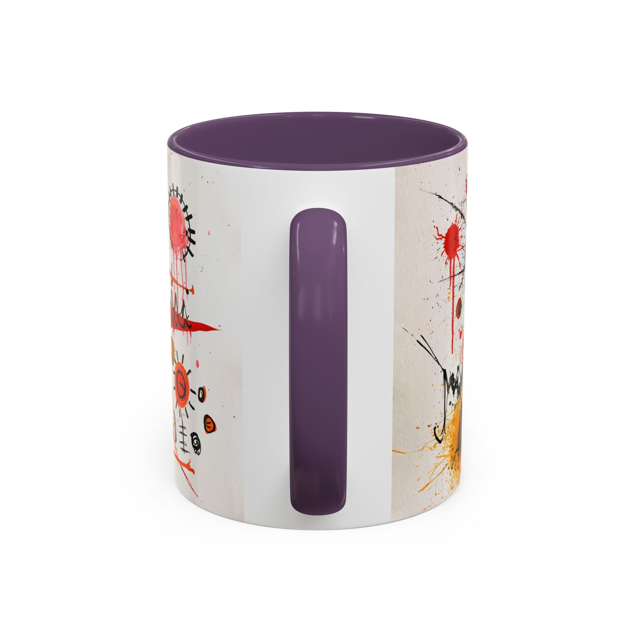 Abstract Monster Art Coffee Mug — Colorful Graffiti-Style Accent Mug (11/15oz)