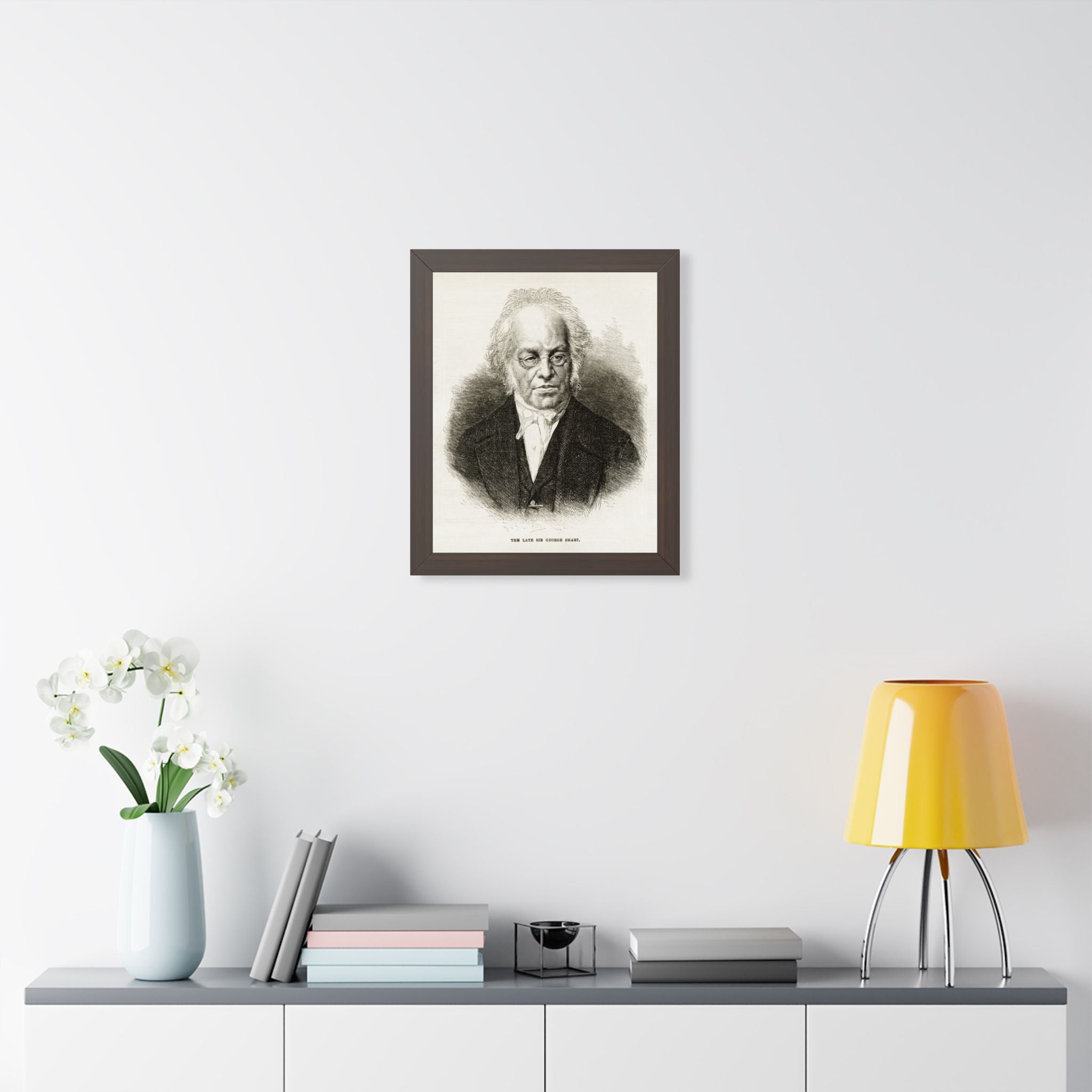 Framed Poster — Vintage Engraved Portrait Wall Art