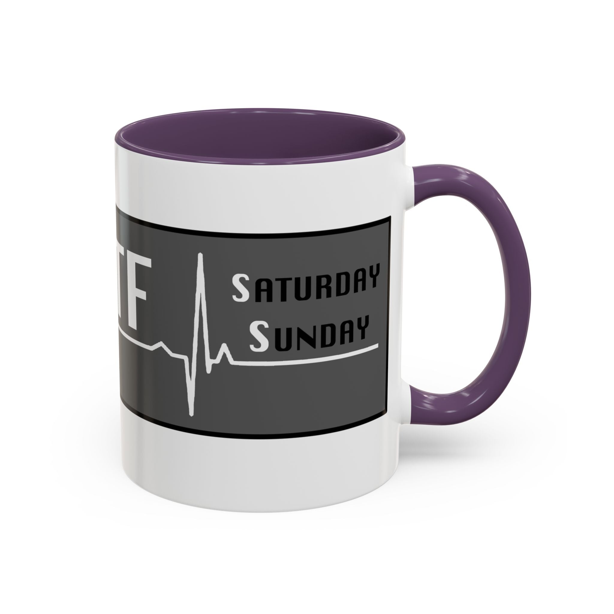 Coffee Mug — WTF (Weekend Heartbeat) Funny Weekend Nurse Gift