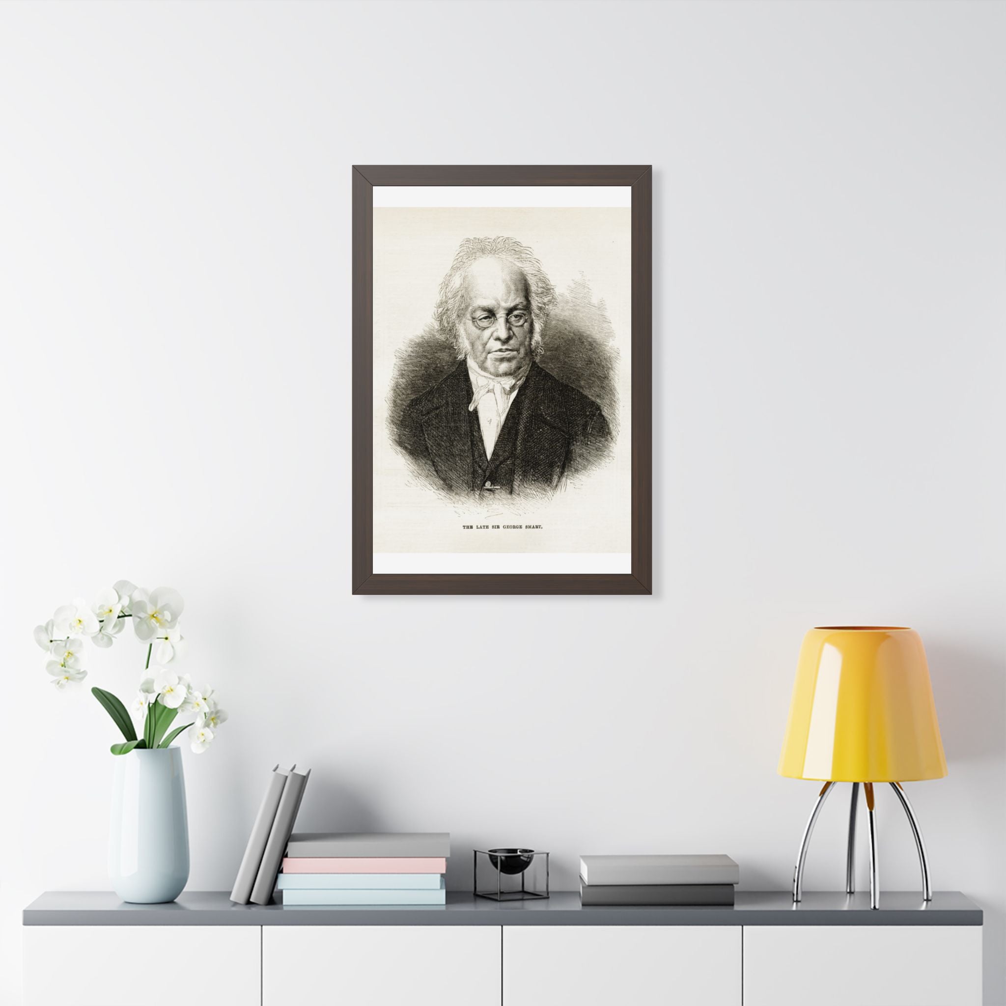 Framed Poster — Vintage Engraved Portrait Wall Art