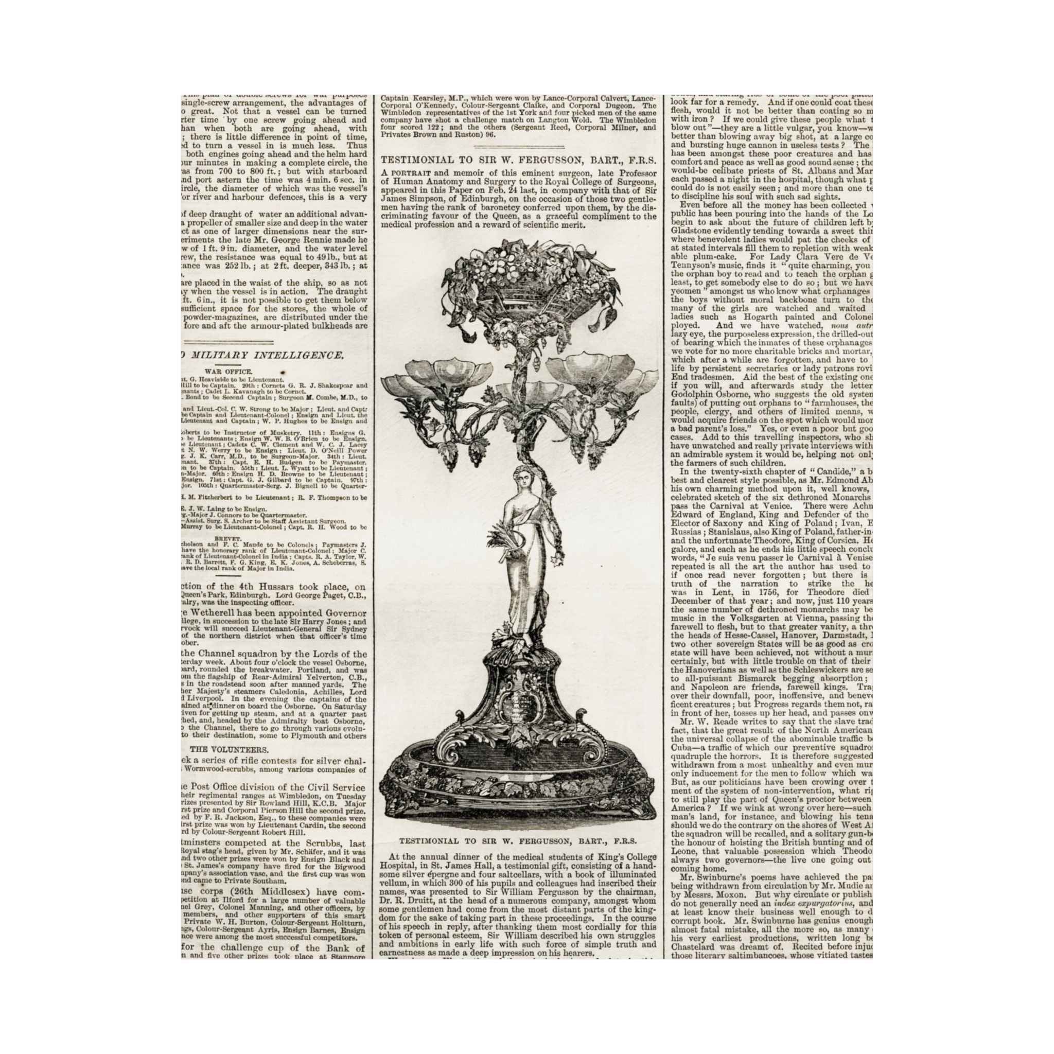 Vintage Botanical Dictionary Poster — Matte Vertical Wall Art