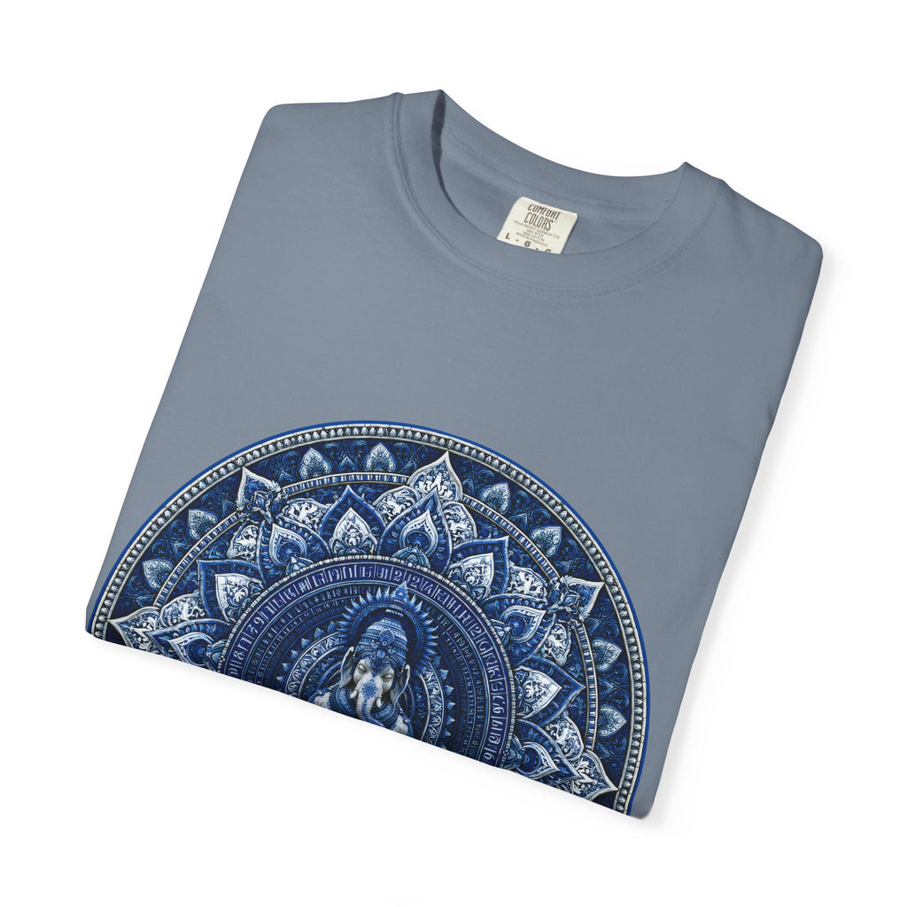 Lotus Mandala T-Shirt — Blue Ganesh Yoga Tee