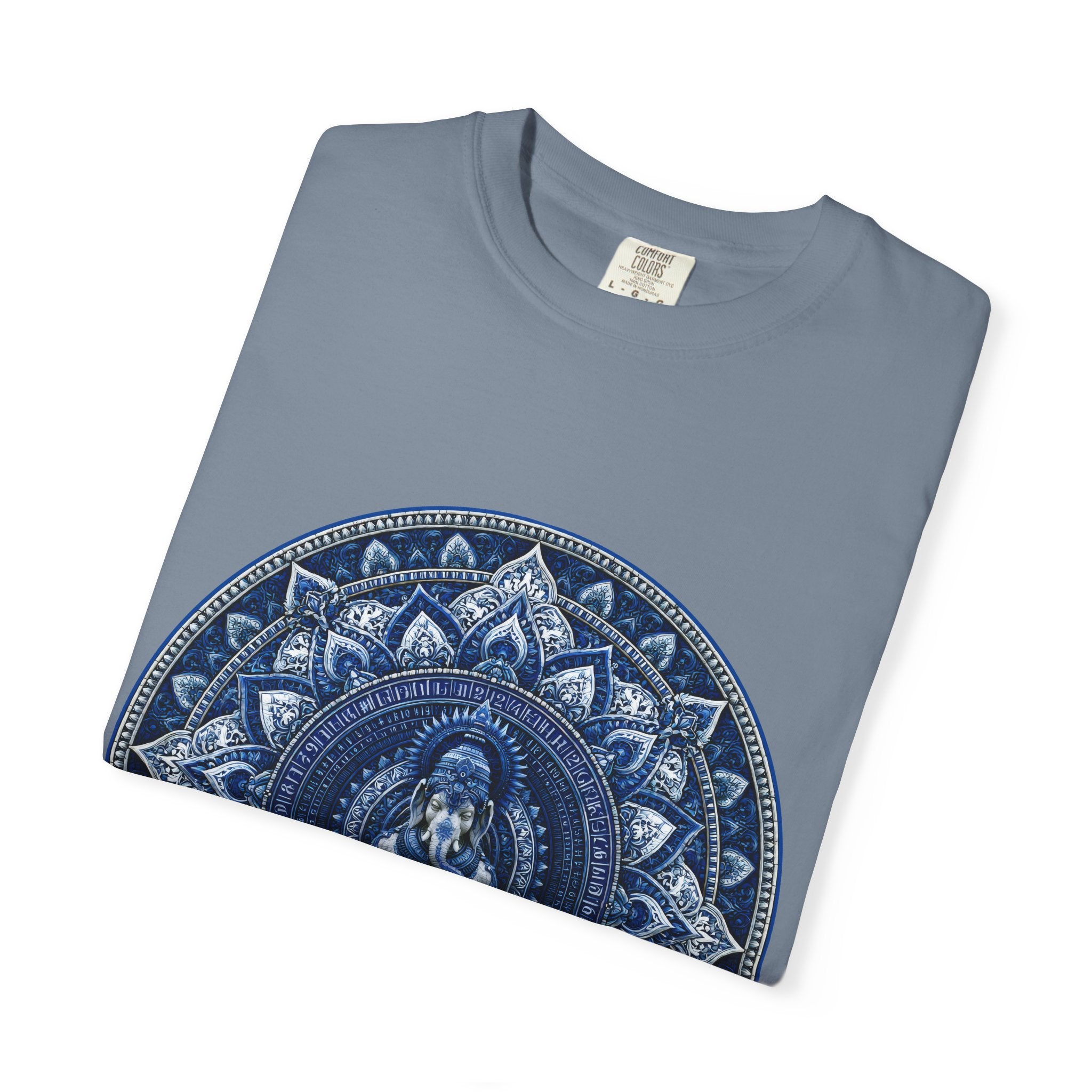 Lotus Mandala T-Shirt — Blue Ganesh Yoga Tee
