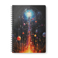 Cosmic Ascension A5 Wirobound Notebook — Space Art Journal