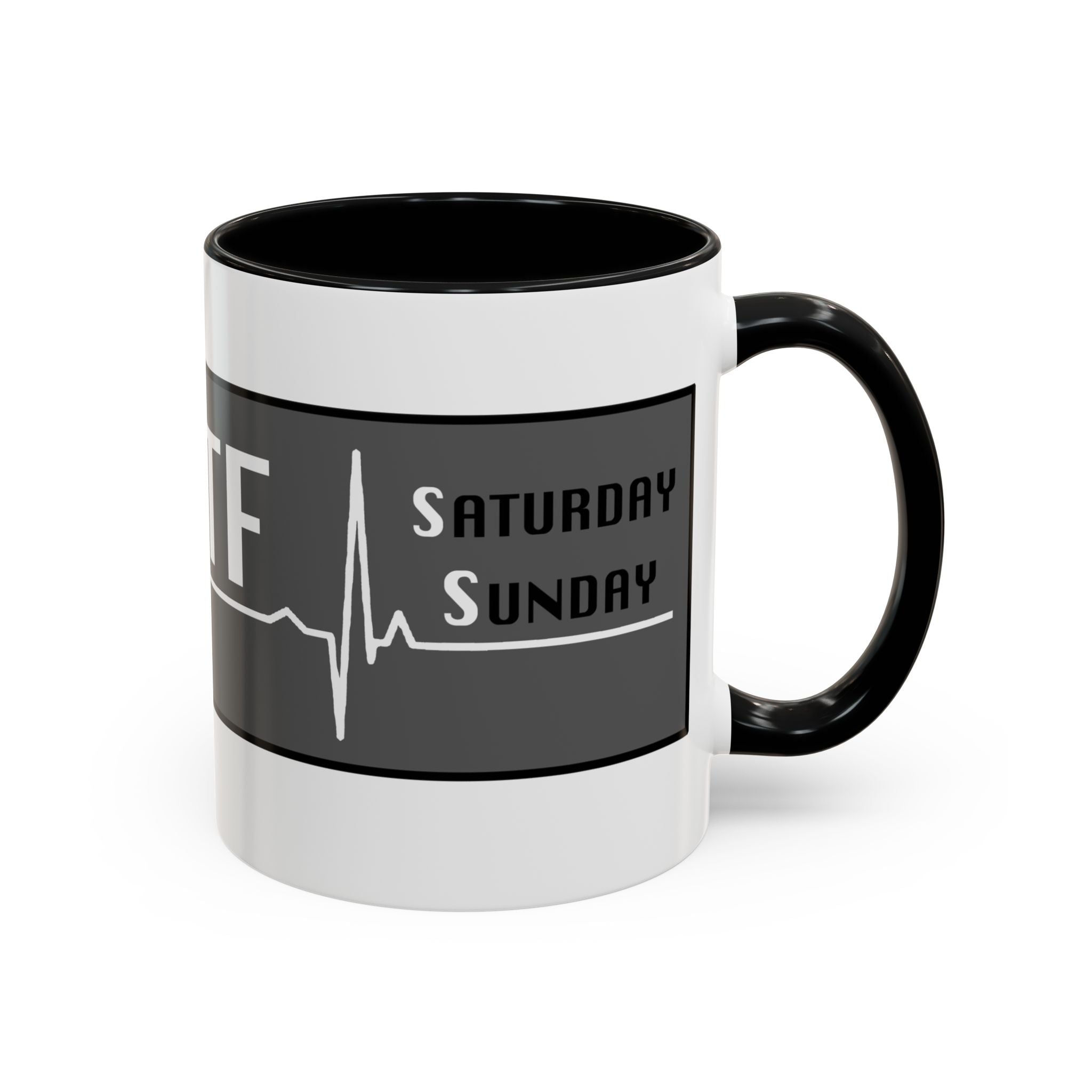 Coffee Mug — WTF (Weekend Heartbeat) Funny Weekend Nurse Gift