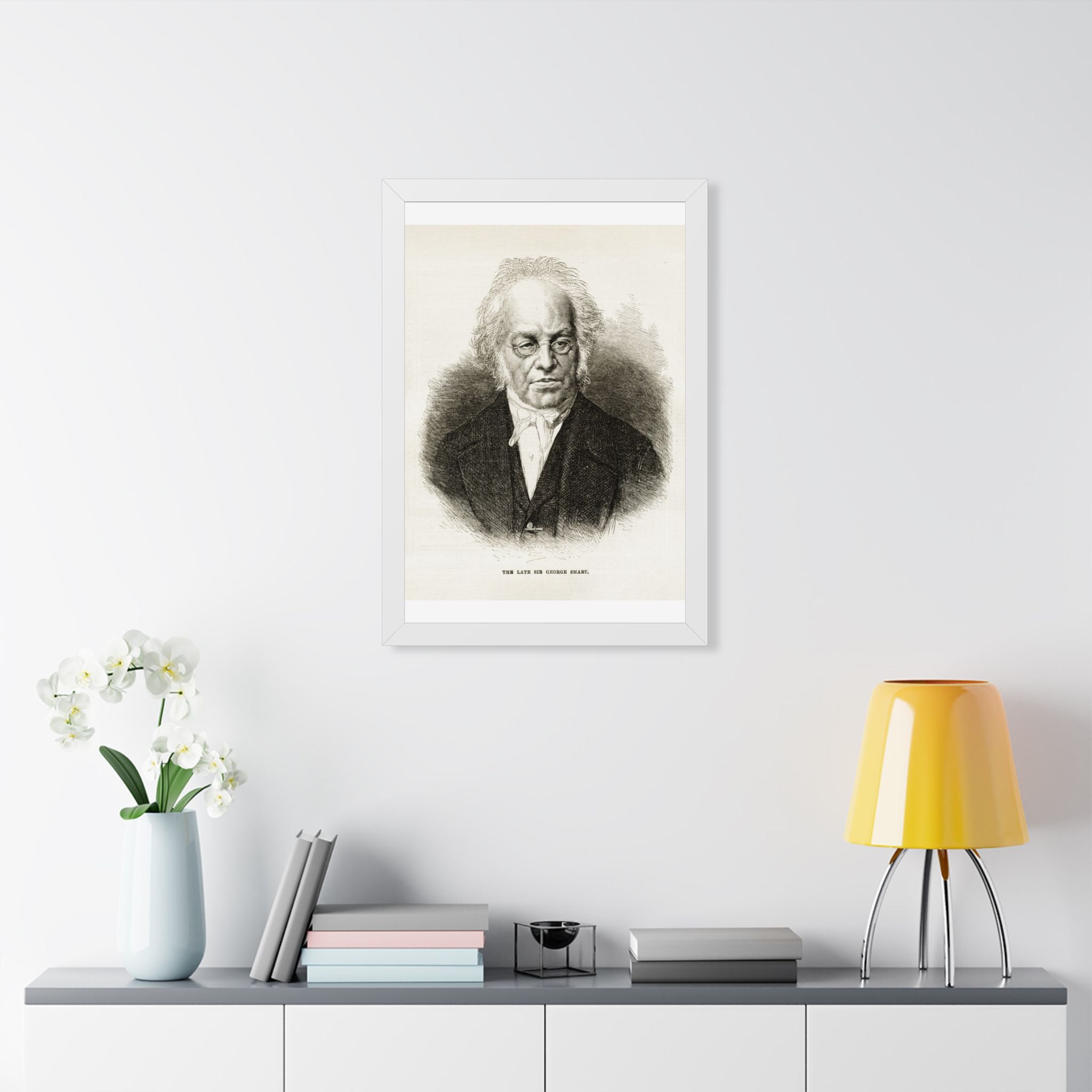 Framed Poster — Vintage Engraved Portrait Wall Art