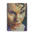 A5 Spiral Notebook — Colorful Geometric Mosaic Portrait Journal