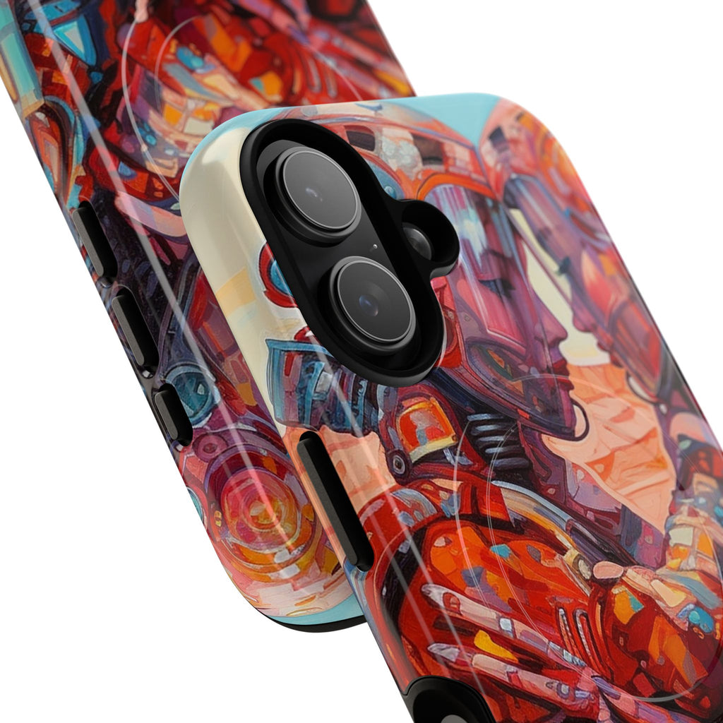 Phone Case — Colorful Futuristic Astronauts Magnetic Tough Case