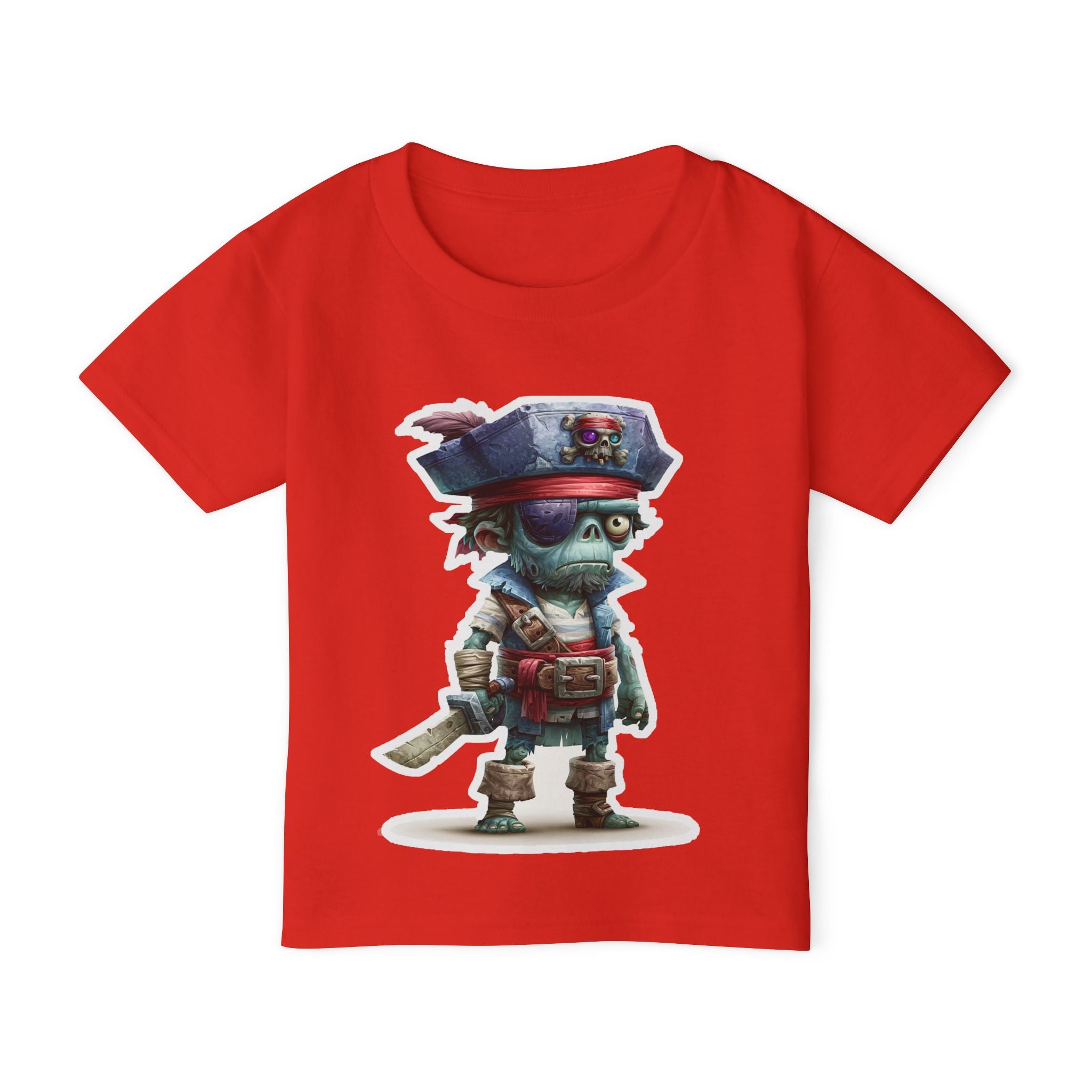 Toddler Pirate Skeleton Tee — Cute Skull Captain Kids T‑Shirt