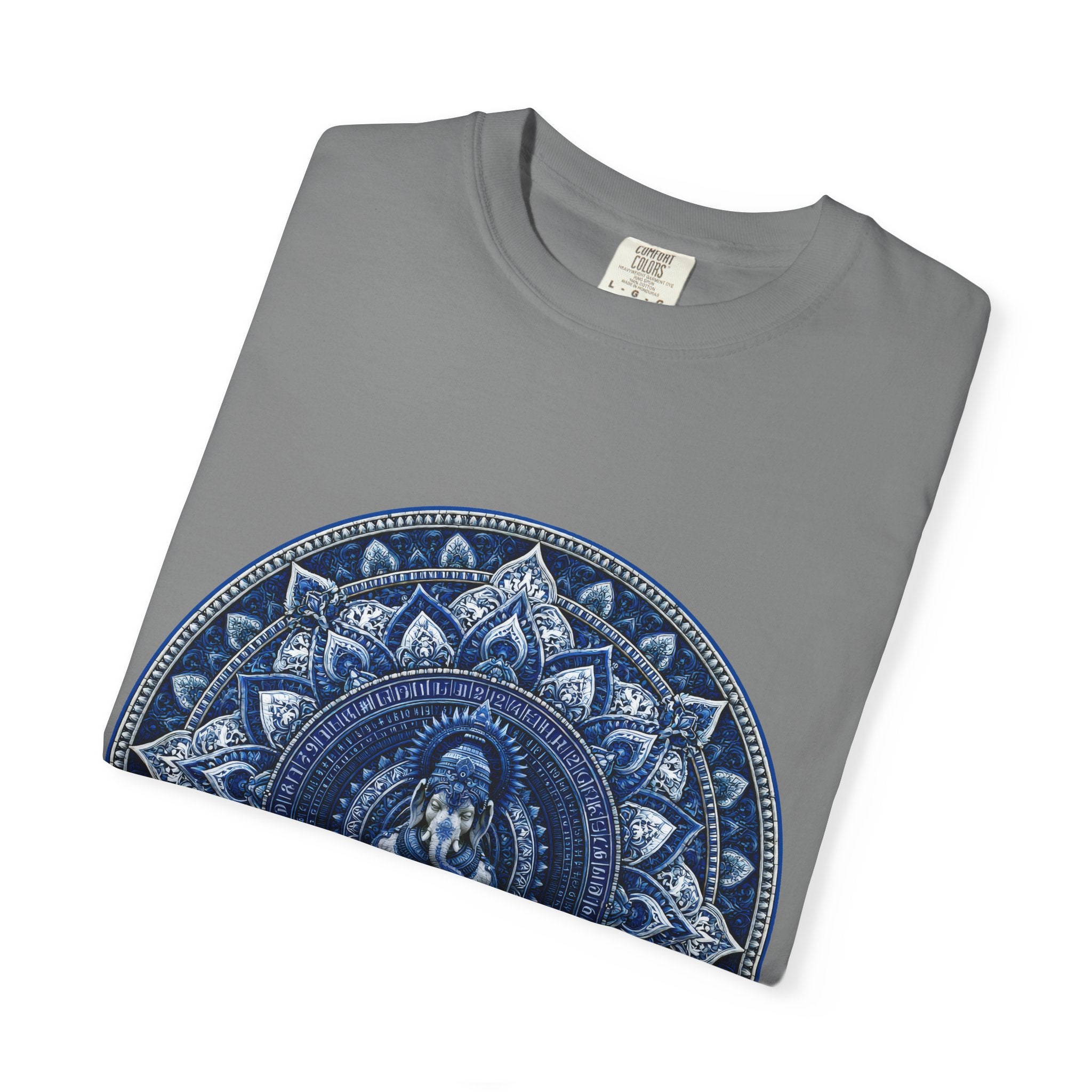 Lotus Mandala T-Shirt — Blue Ganesh Yoga Tee