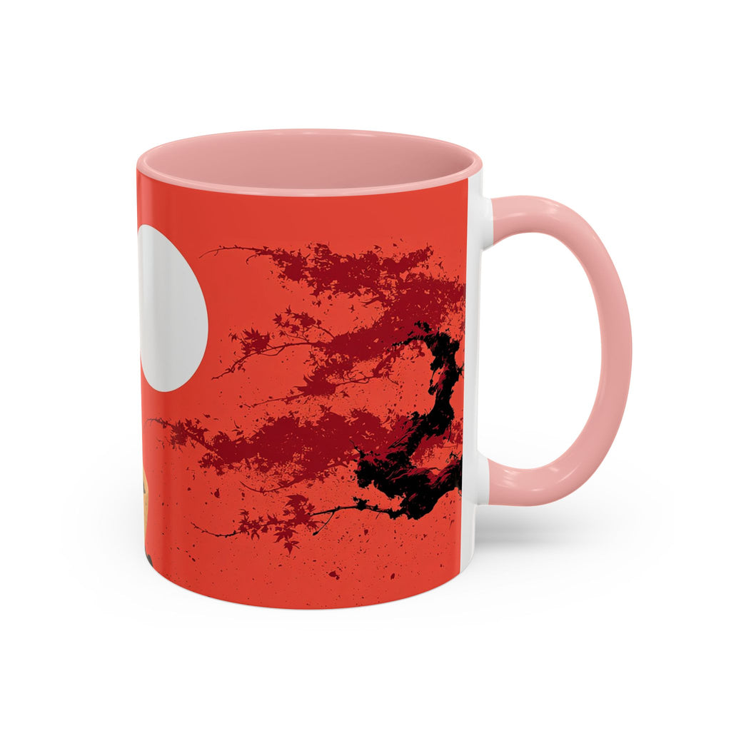 Red Coffee Mug - "Yeah, yeah, yeah ... First Coffee" Vintage Steam Design (11/15oz)