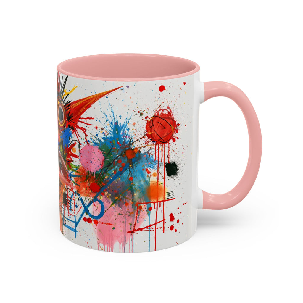 Colorful Abstract Monster Coffee Mug — Vibrant Art Accent Mug (11/15 oz)