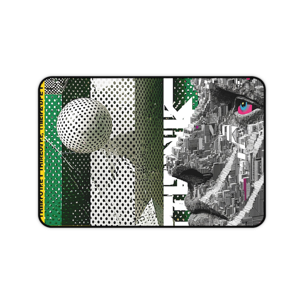 Abstract Lion Desk Mat — Modern Pop Art Gaming Mouse Pad