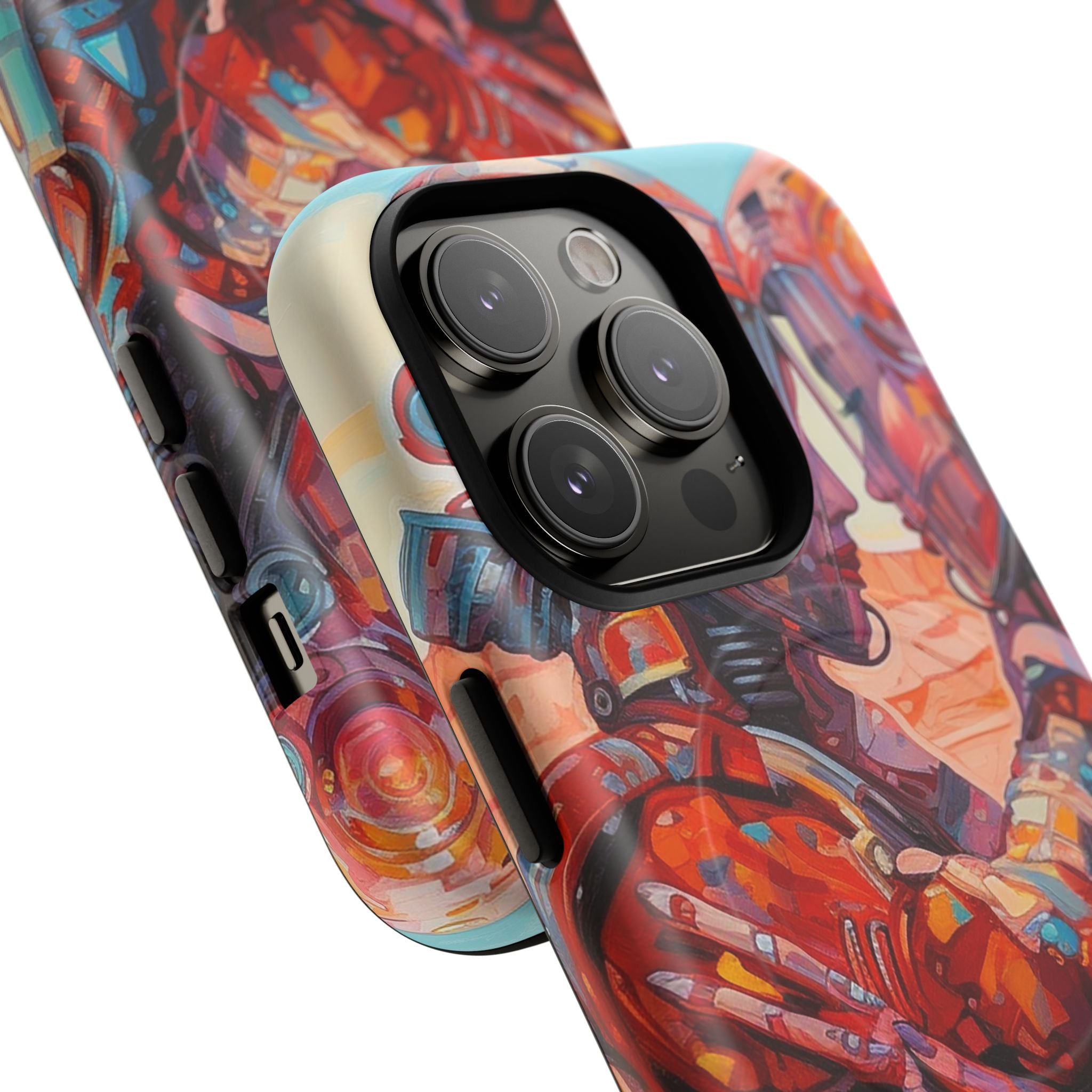 Phone Case — Colorful Futuristic Astronauts Magnetic Tough Case
