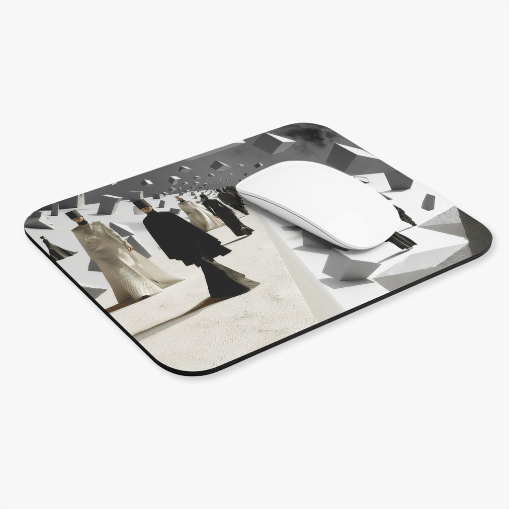 Surreal Runway Mouse Pad — Avant-Garde Fashion Desk Mat