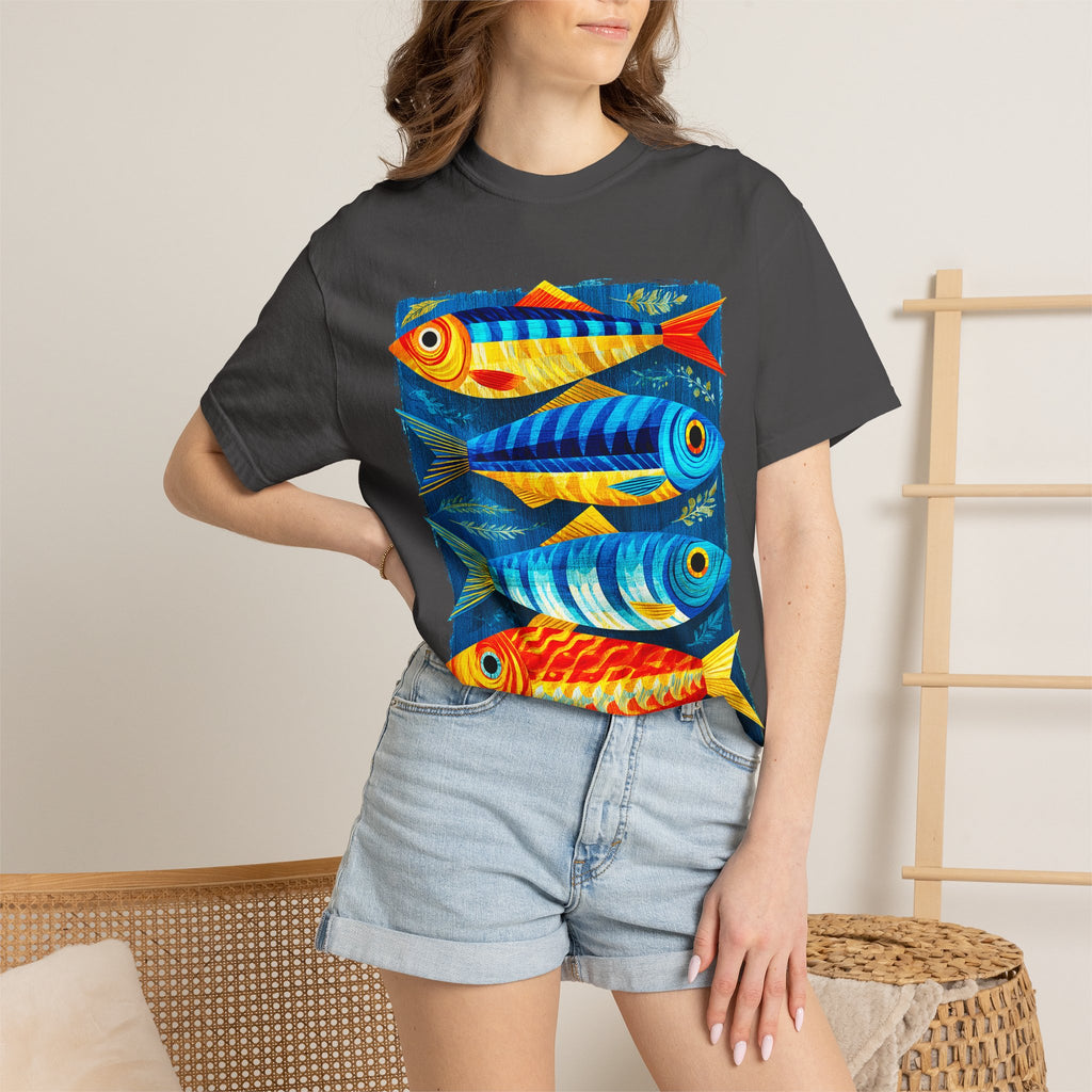 T-Shirt — Colorful Tropical Fish Graphic Tee
