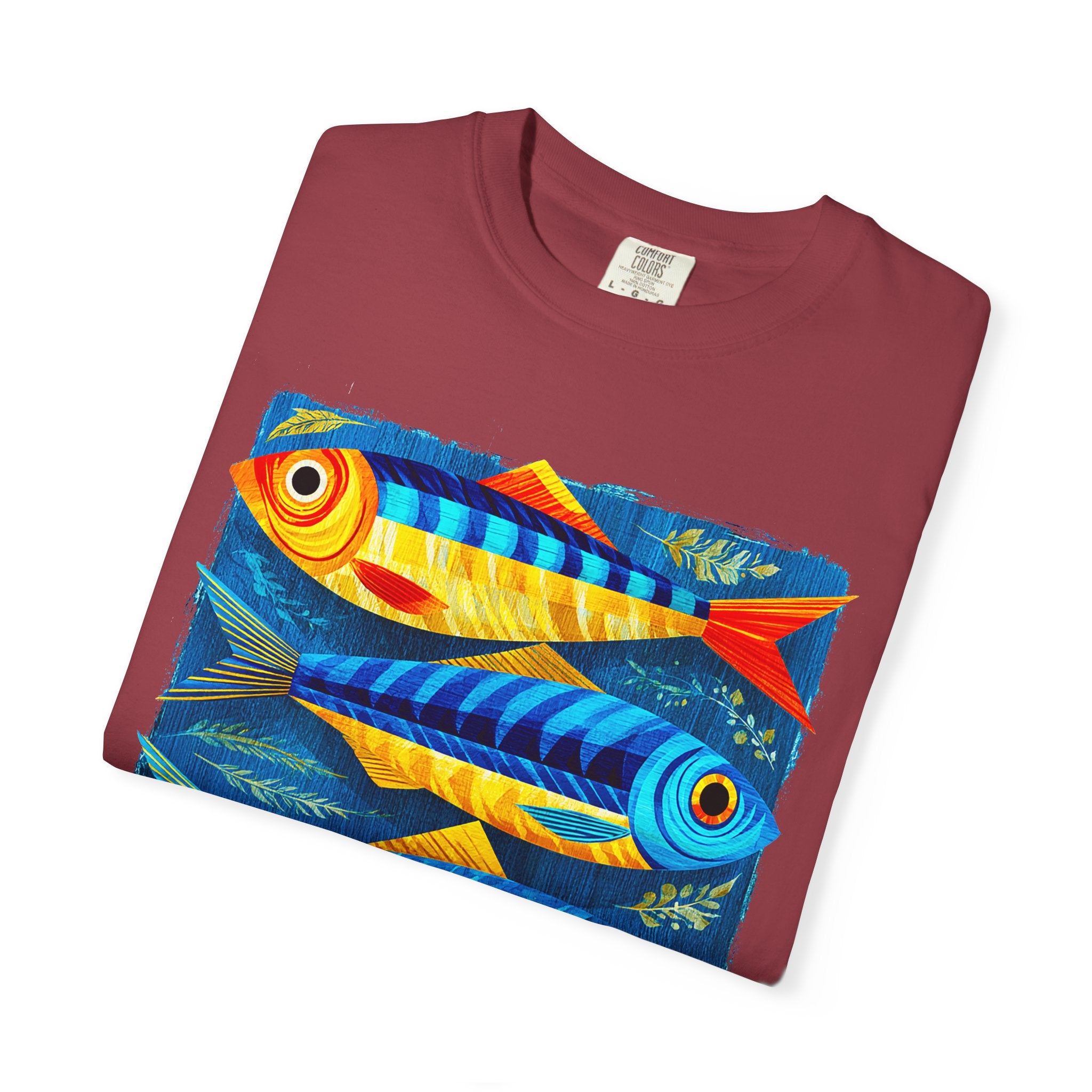 T-Shirt — Colorful Tropical Fish Graphic Tee