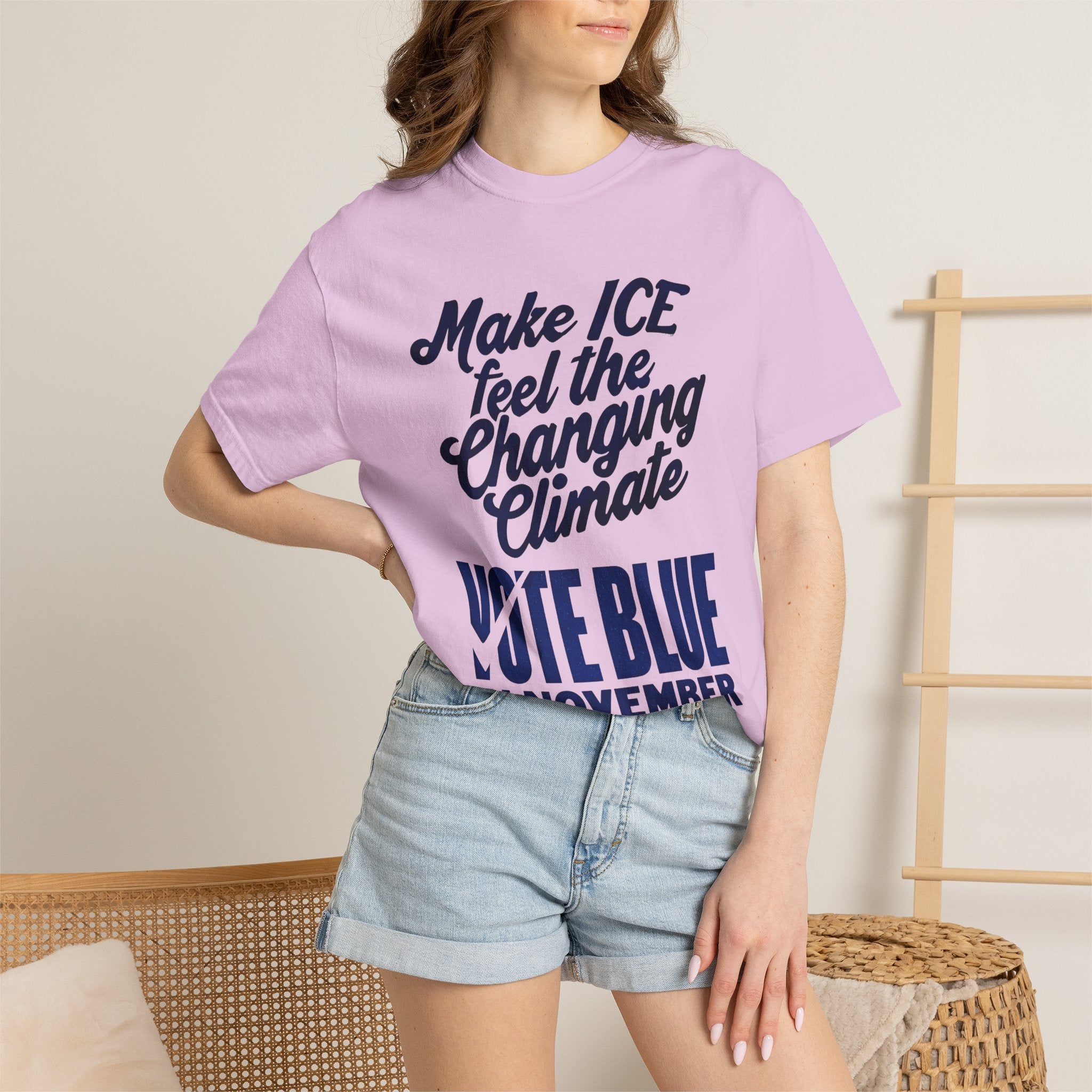 Make ICE Feel the Changing Climate - Vote Blue T-Shirt