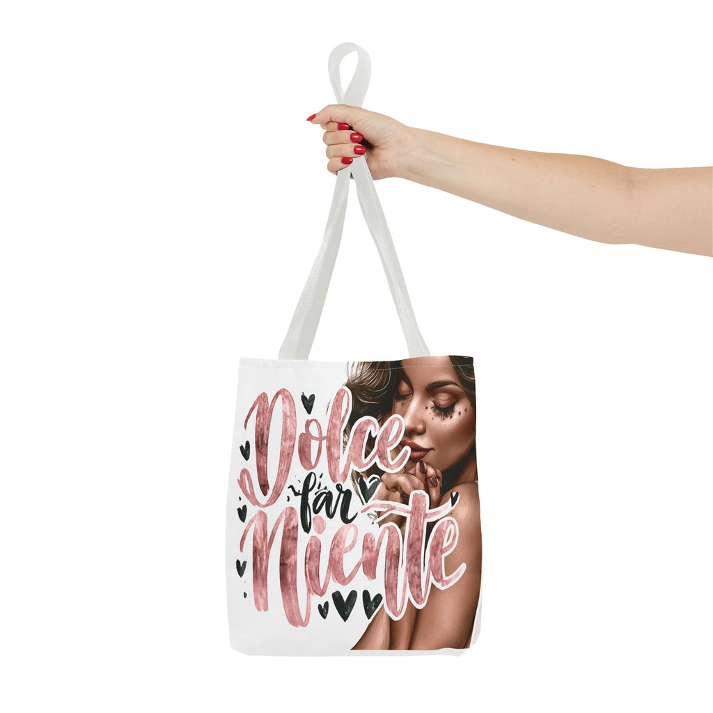 Dolce Far Niente Tote Bag — Italian 'Sweet Doing Nothing' Floral Fashion Tote