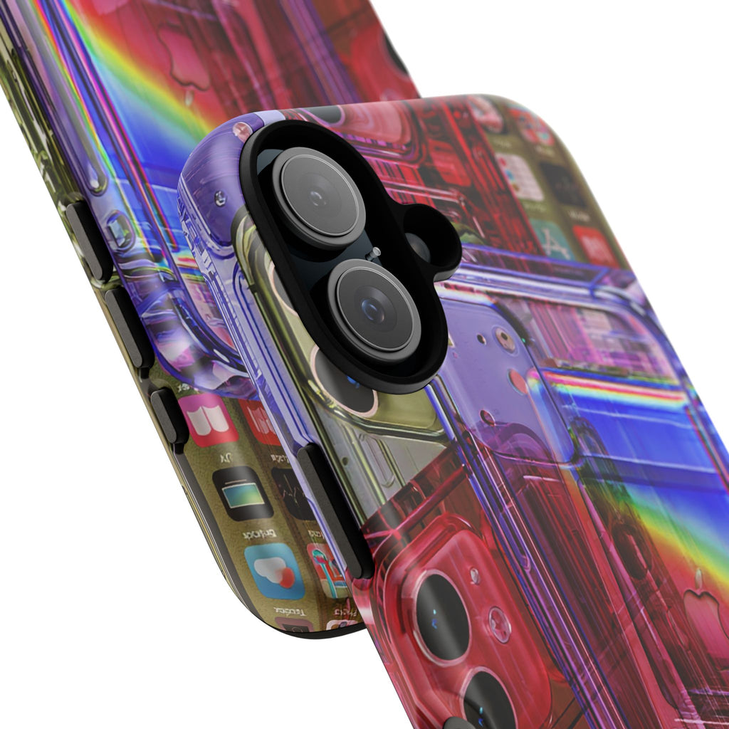 Retro Rainbow Cassette Phone Case