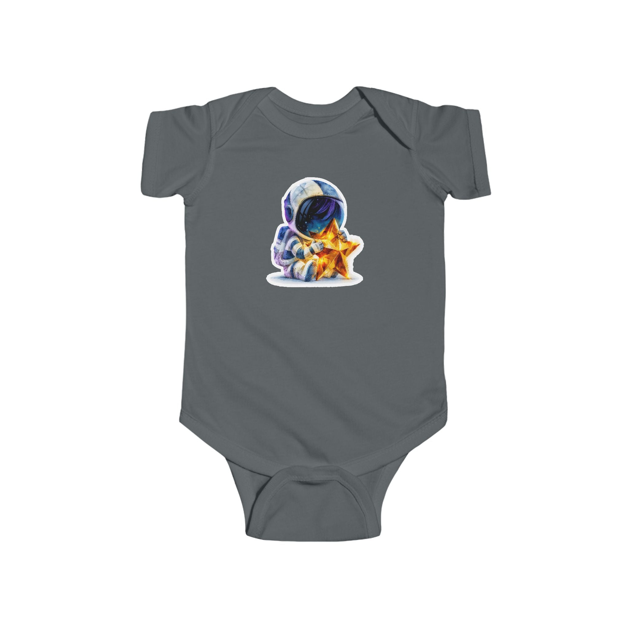 Astronaut Baby Bodysuit – Cute Space Explorer with Star Plush