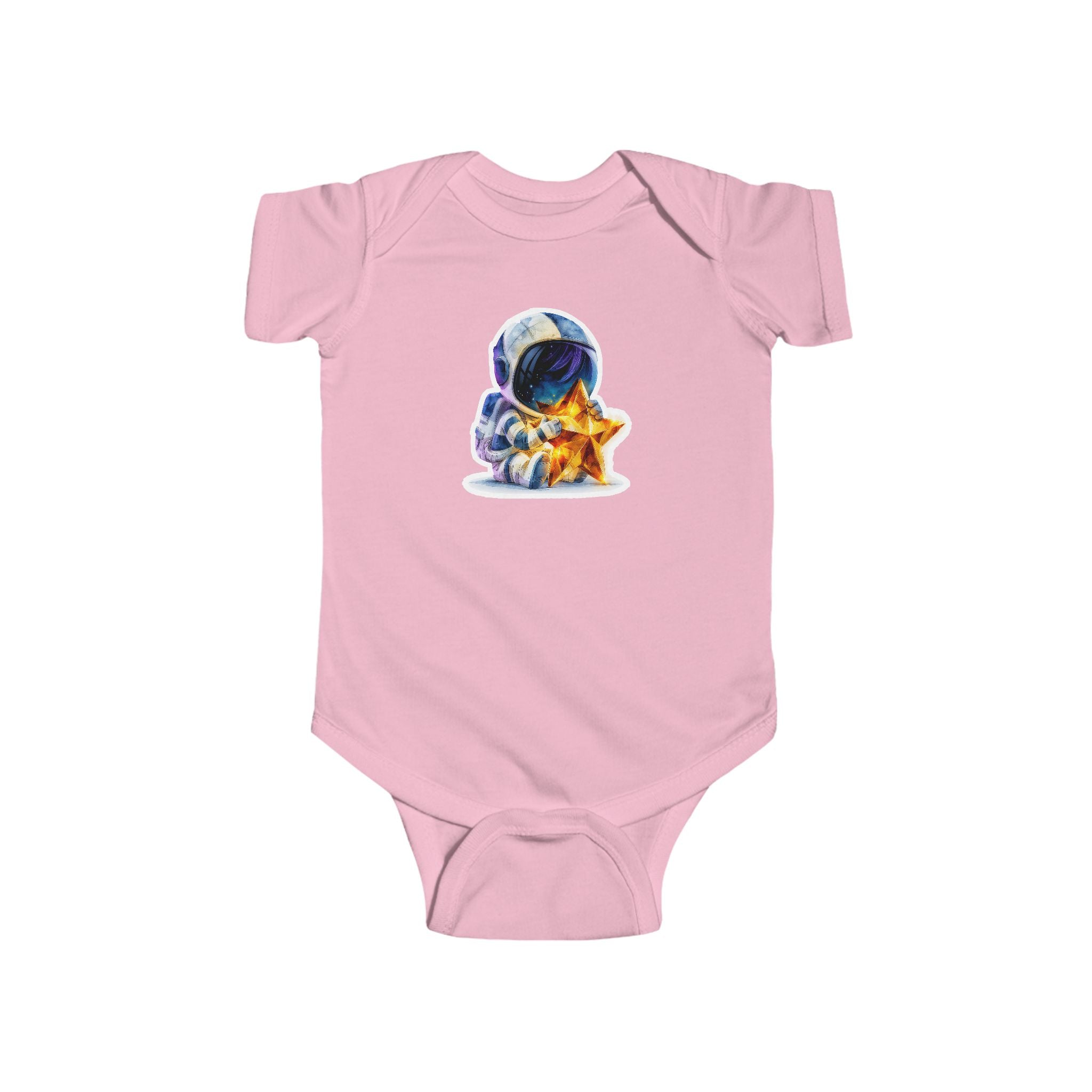 Astronaut Baby Bodysuit – Cute Space Explorer with Star Plush