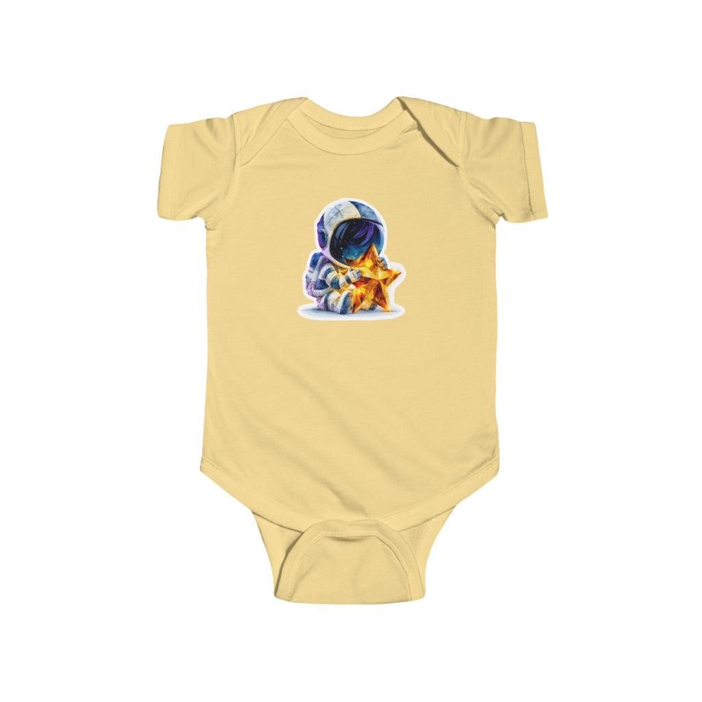 Astronaut Baby Bodysuit – Cute Space Explorer with Star Plush