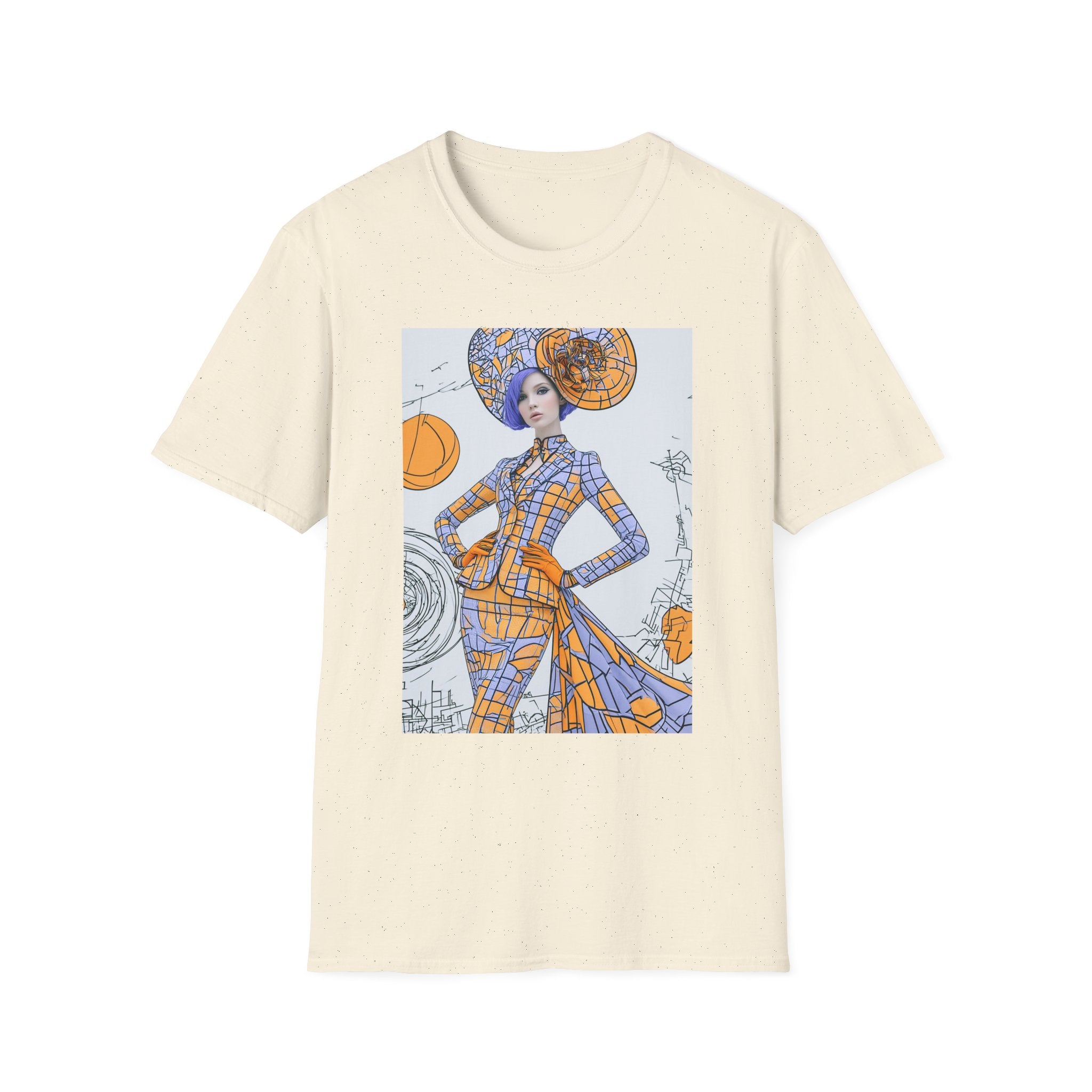 Art Nouveau Pumpkin Fashion T‑Shirt — Stylish Halloween Costume Tee