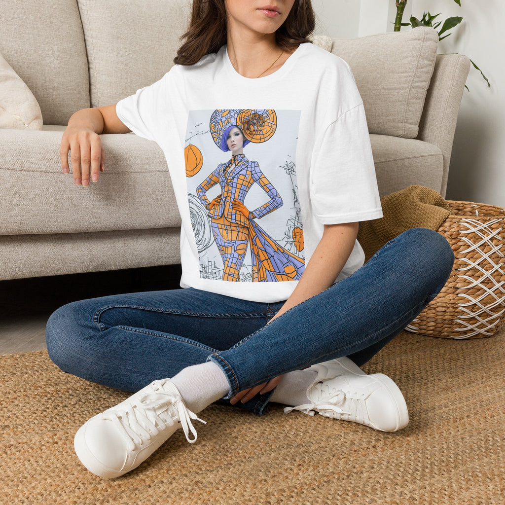 Art Nouveau Pumpkin Fashion T‑Shirt — Stylish Halloween Costume Tee