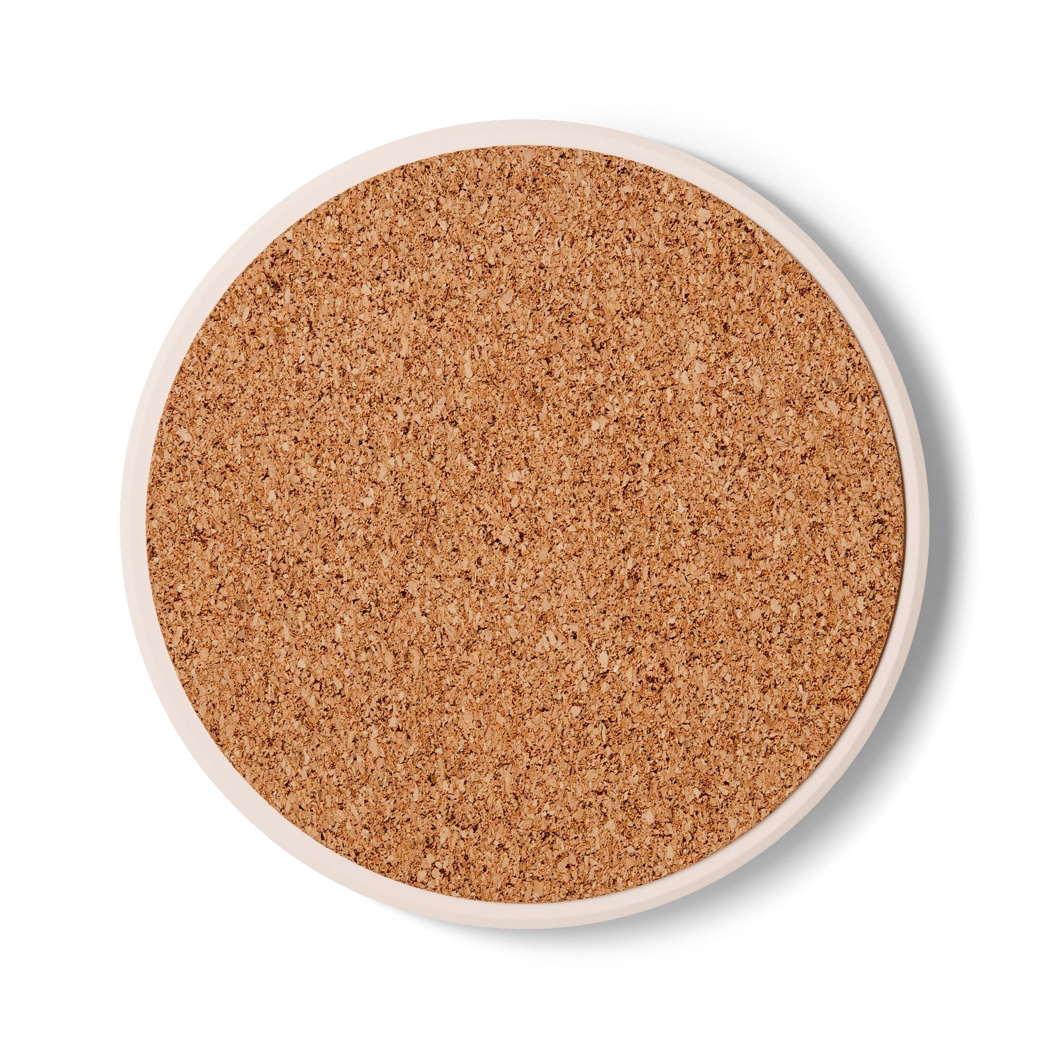 Mandala Ceramic Coaster — Vibrant Purple & Gold Floral Design