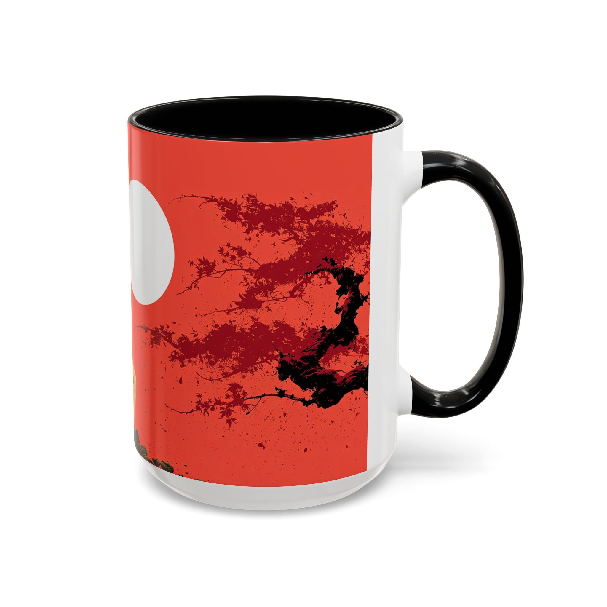 Red Coffee Mug - "Yeah, yeah, yeah ... First Coffee" Vintage Steam Design (11/15oz)