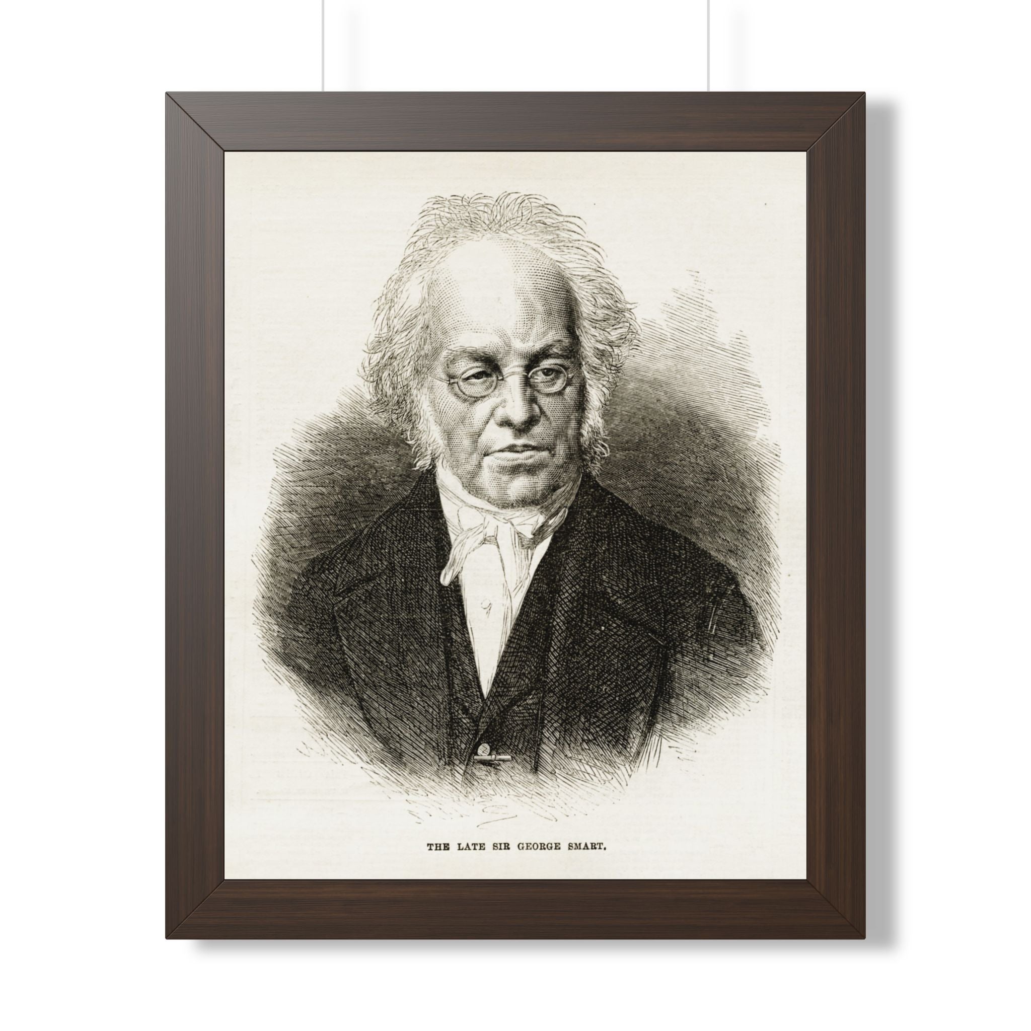 Framed Poster — Vintage Engraved Portrait Wall Art