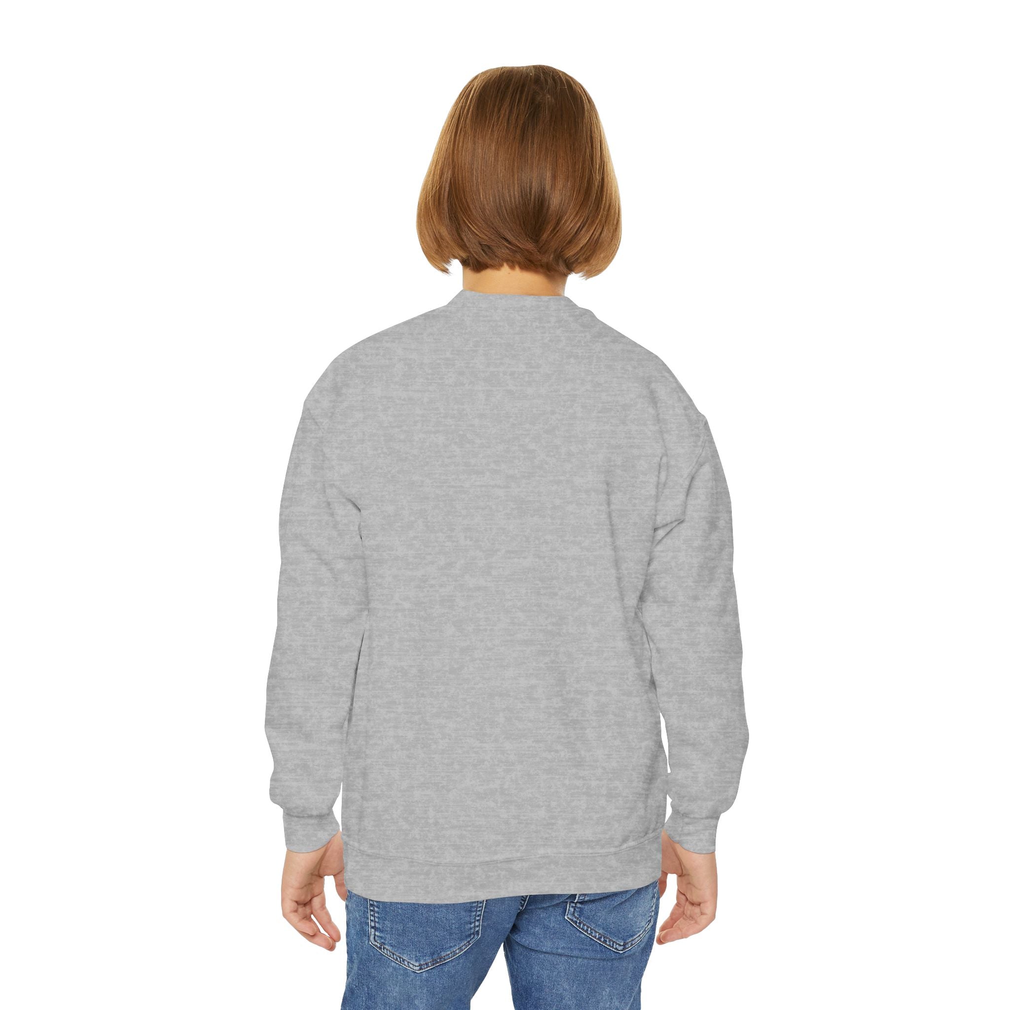 Youth Sweatshirt — Floral Number 8 Crewneck