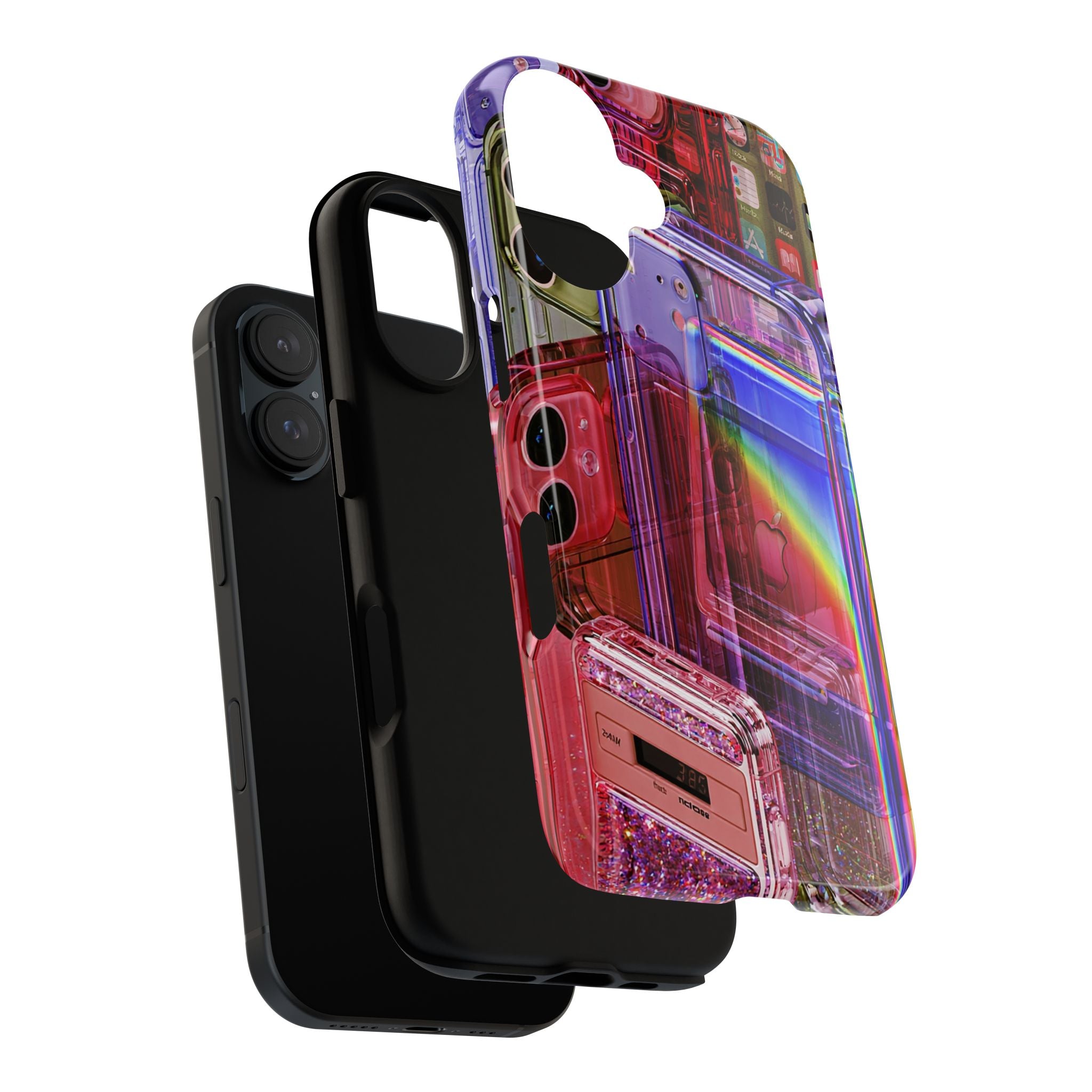 Retro Rainbow Cassette Phone Case