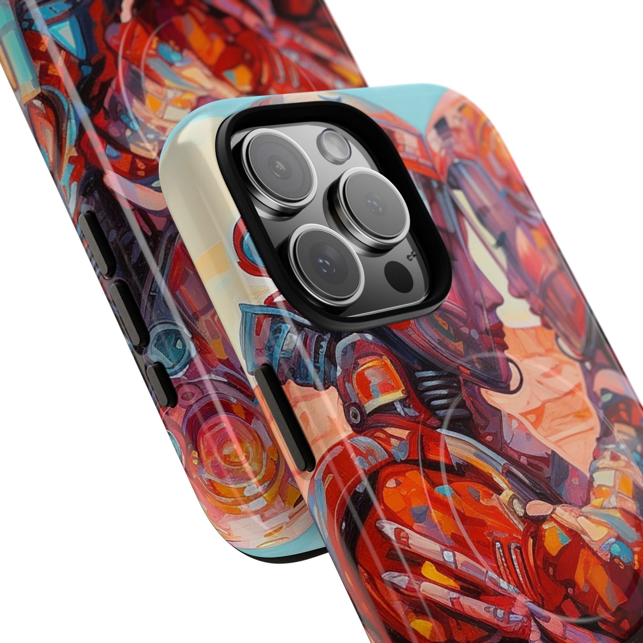 Phone Case — Colorful Futuristic Astronauts Magnetic Tough Case