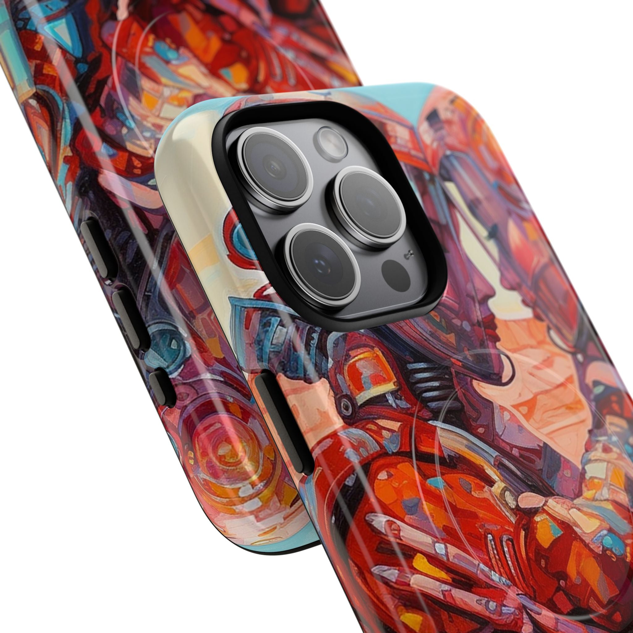 Phone Case — Colorful Futuristic Astronauts Magnetic Tough Case