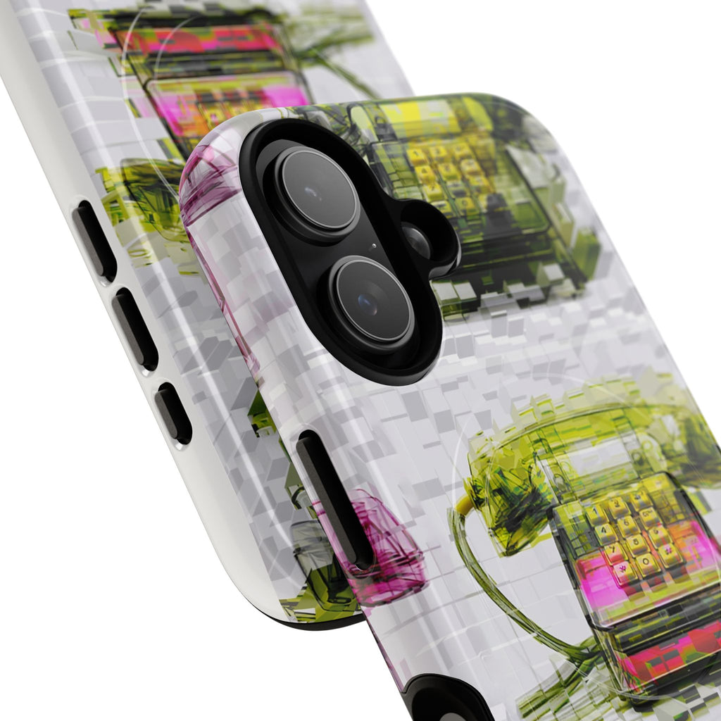 Retro Rotary Phone Tough Magnetic Phone Case — Pop Art Vintage Telephones