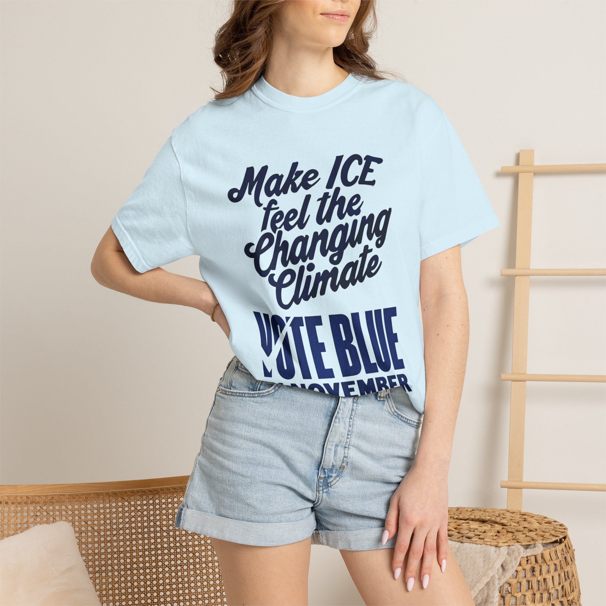 Make ICE Feel the Changing Climate - Vote Blue T-Shirt